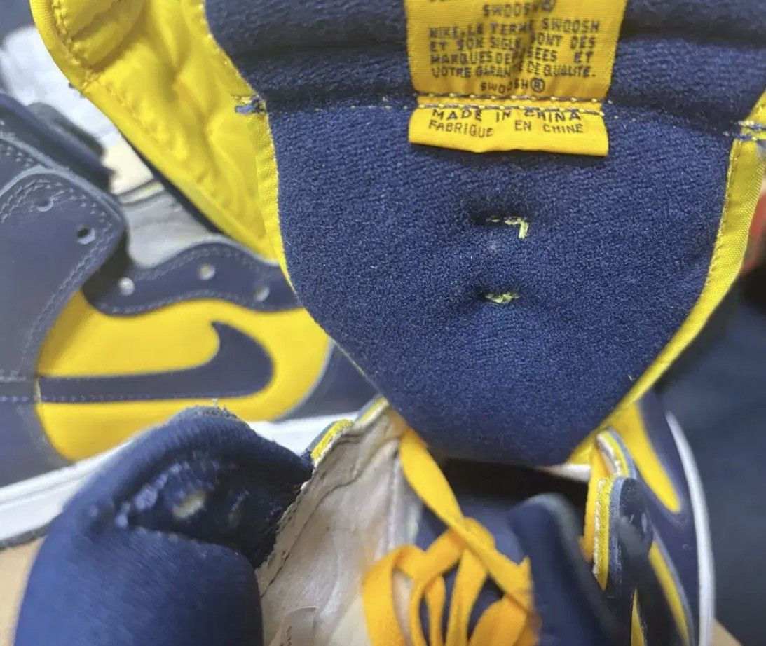 Nike Nike Dunk High LE 1999 Michigan W/ OG Box Size US 8 / EU 41 - 3 Thumbnail