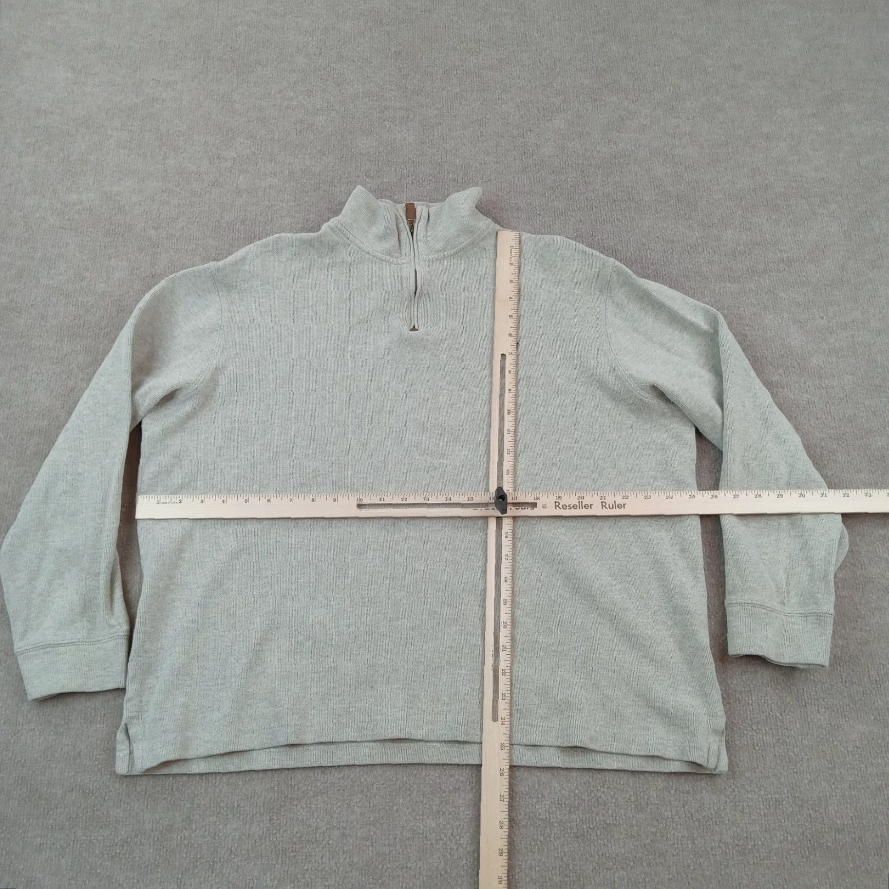 Ralph Lauren Polo Ralph Lauren Mens Gray Mock Neck 1/4 Zip Sweater Extra Large Long Sleeve Golf Tennis Size US XL / EU 56 / 4 - 2 Thumbnail