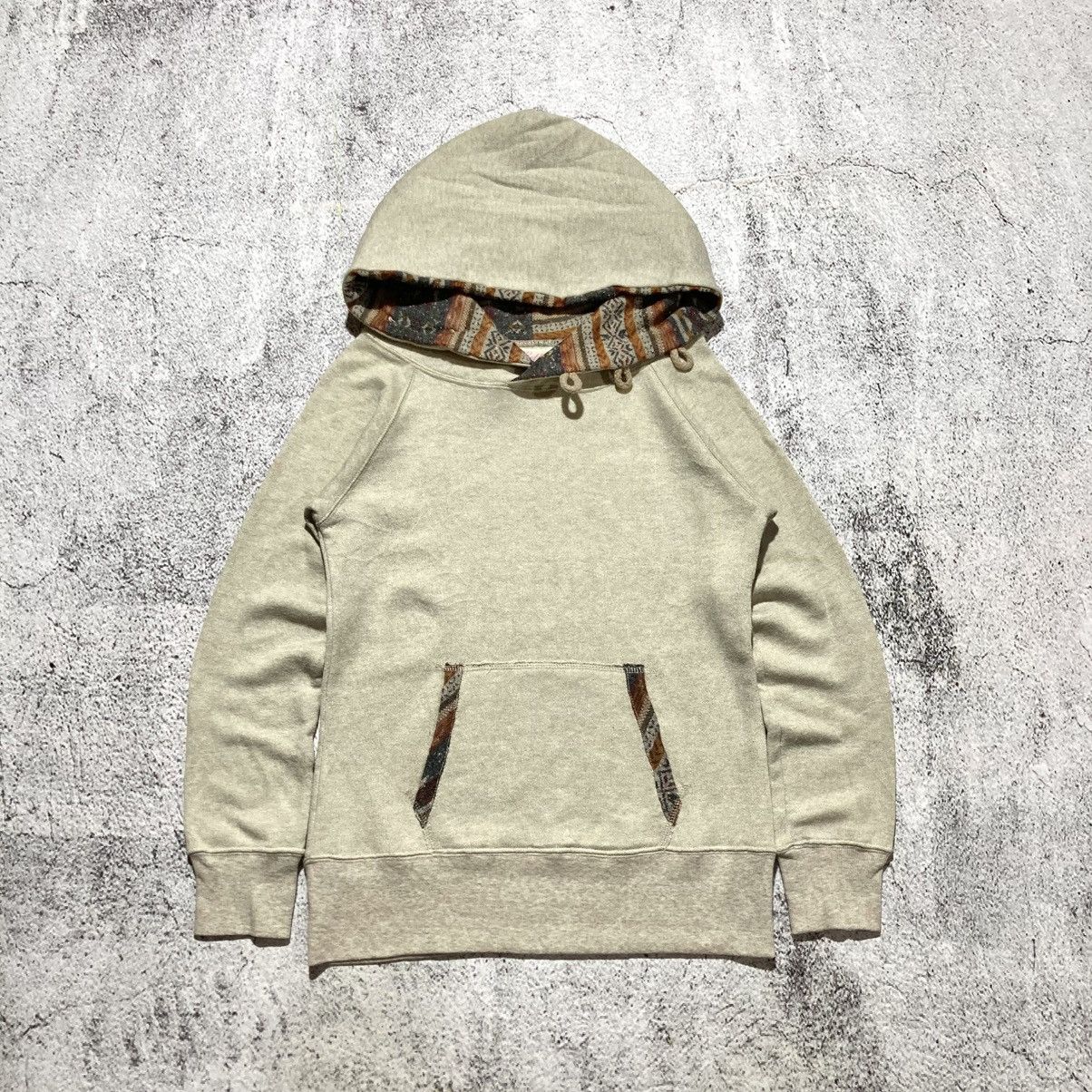 Japanese Brand 2000s Back Number Unique Pullover Hoodie Cream Kapital Style Size US S / EU 44-46 / 1 - 5 Thumbnail