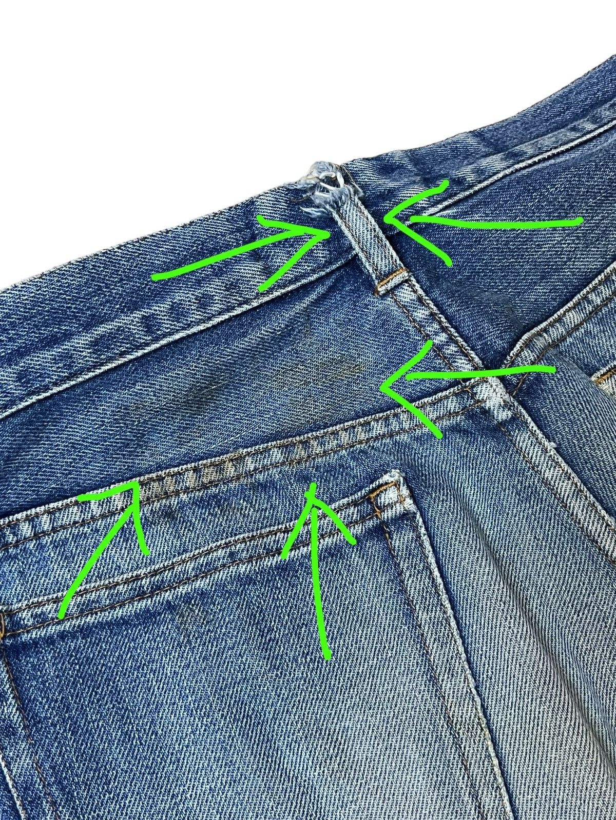 A.P.C. RIP🔥A.P.C RUE DE FLEURUS DISTRESSED SELVEDGE JEANS Size US 29 - 6 Thumbnail