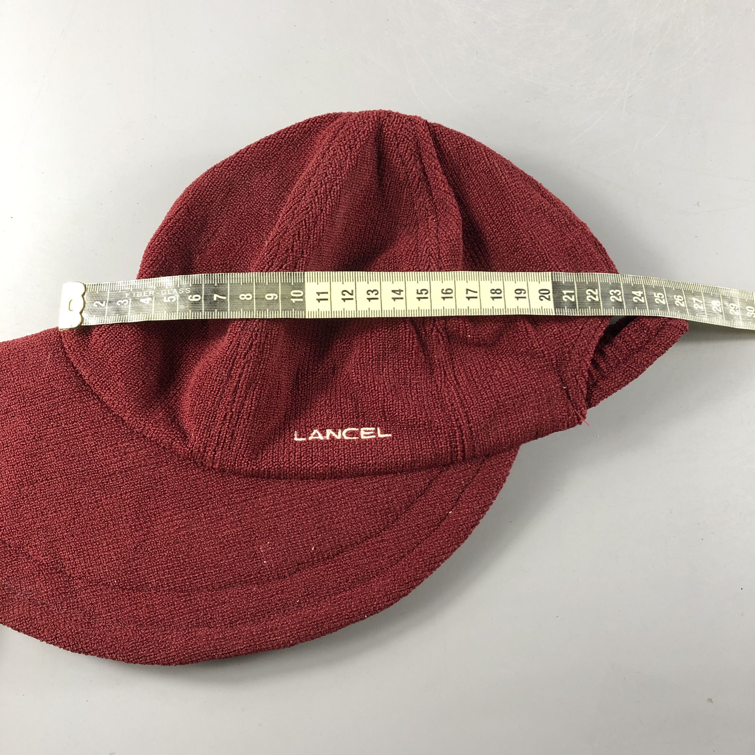 Lancel × Vintage Womens Lancel Maroon Caps Hats Adjustable -D703 Size ONE SIZE - 3 Thumbnail