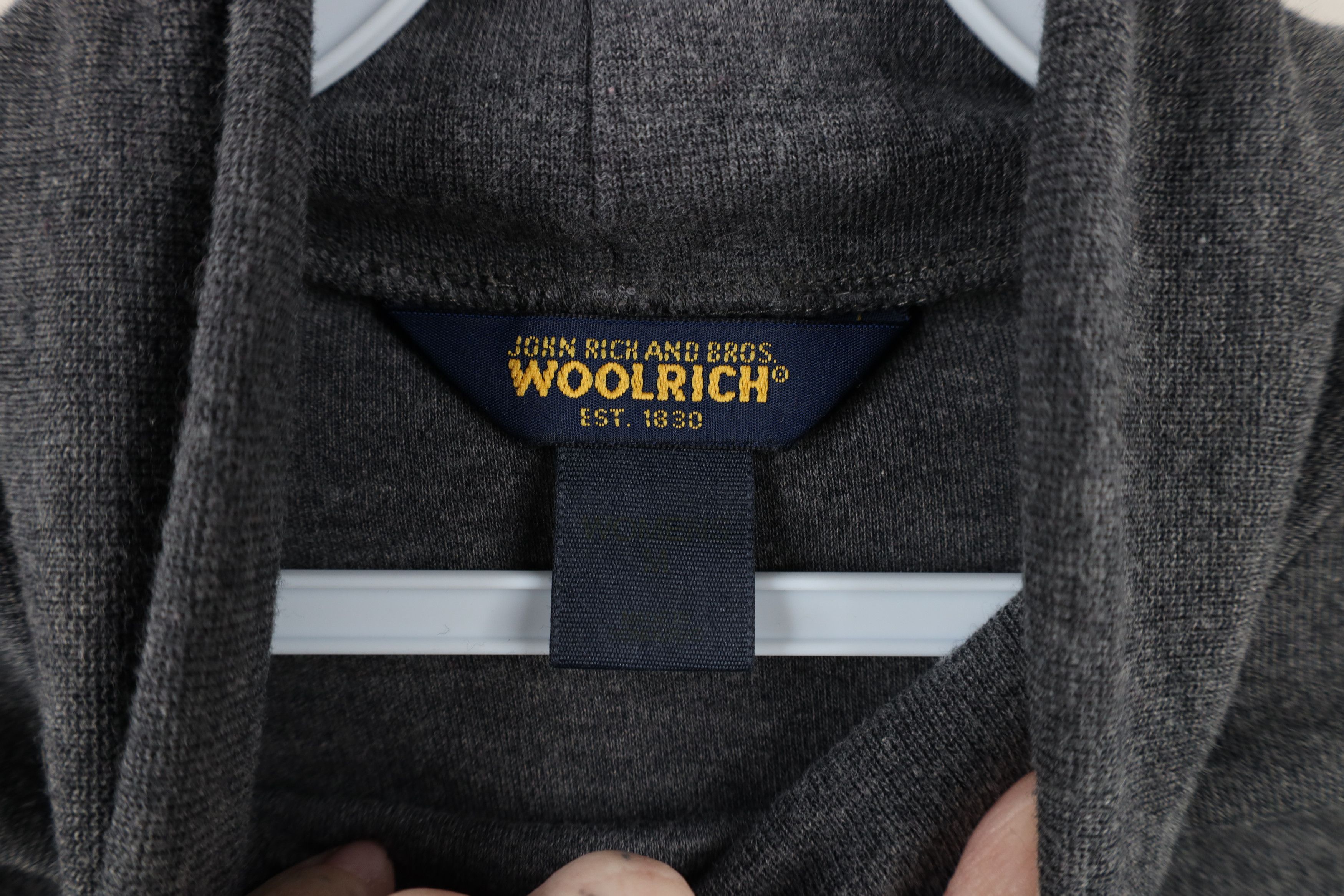 Vintage × Woolrich Woolen Mills Vintage 90s Woolrich Long Sleeve Turtleneck T-Shirt Gray Size M / US 6-8 / IT 42-44 - 8 Thumbnail