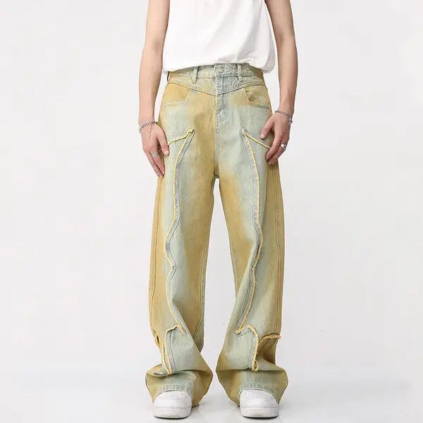 Japanese Brand Gradient Straight Jeans Size US 32 / EU 48 - 1 Thumbnail