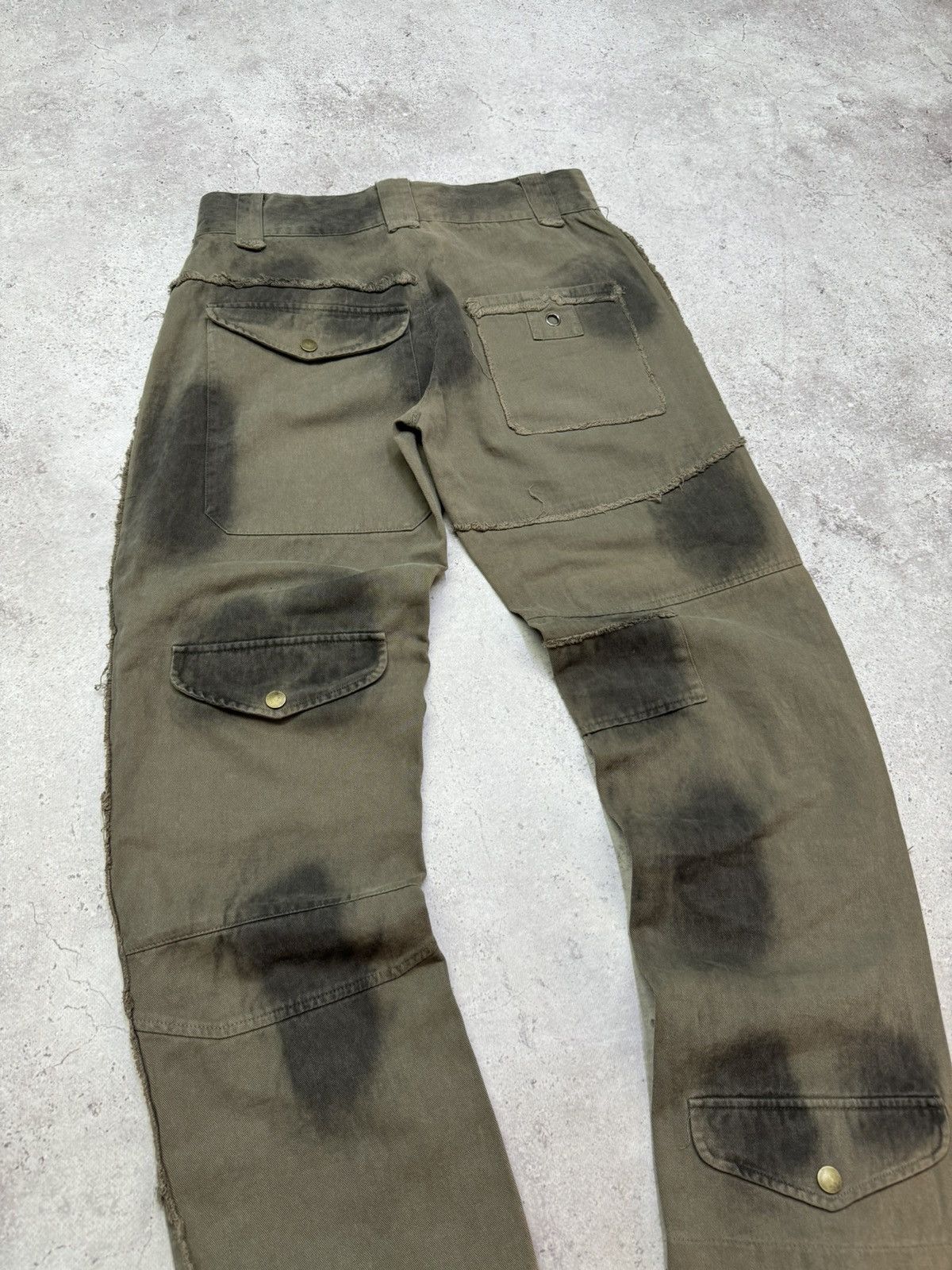 Junya Watanabe Vintage 00s Multi-pocket Cargo Military Distressed Pants Size US 31 - 8 Thumbnail