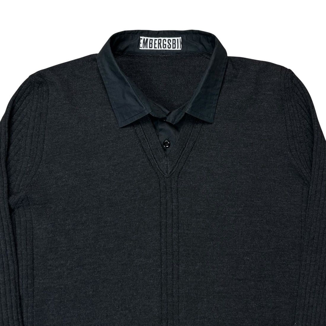 Dirk Bikkembergs Dirk Bikkembergs Shirt Collared V-Neck Rib Sweater Size US M / EU 48-50 / 2 - 5 Thumbnail