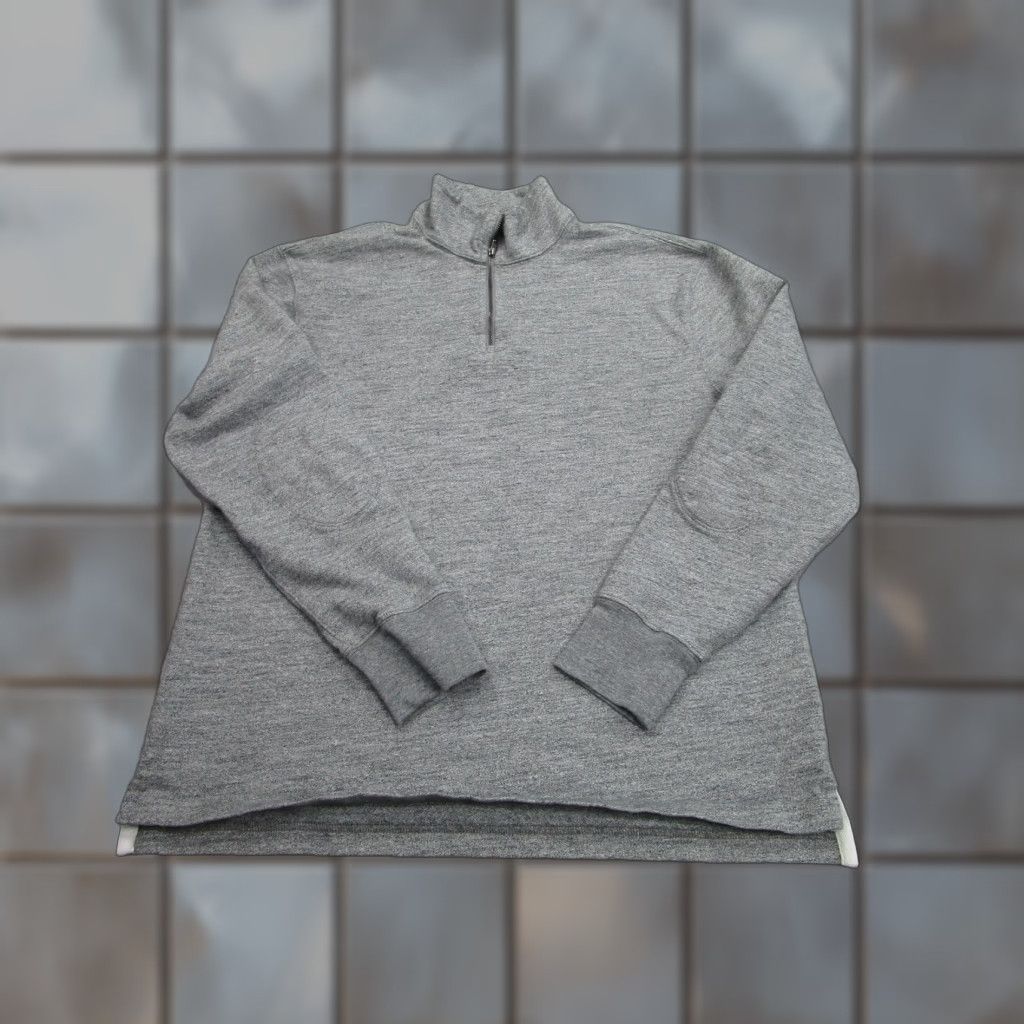 J.Crew J.Crew Oarsmen Sweatshirt Mens M Gray 1/4 Zip Mock Neck Pullover Cotton Knit Shirt Mens M Gray 1/4 Zip Mock Neck Pullover Cotton Knit Size US M / EU 48-50 / 2 - 1 Thumbnail