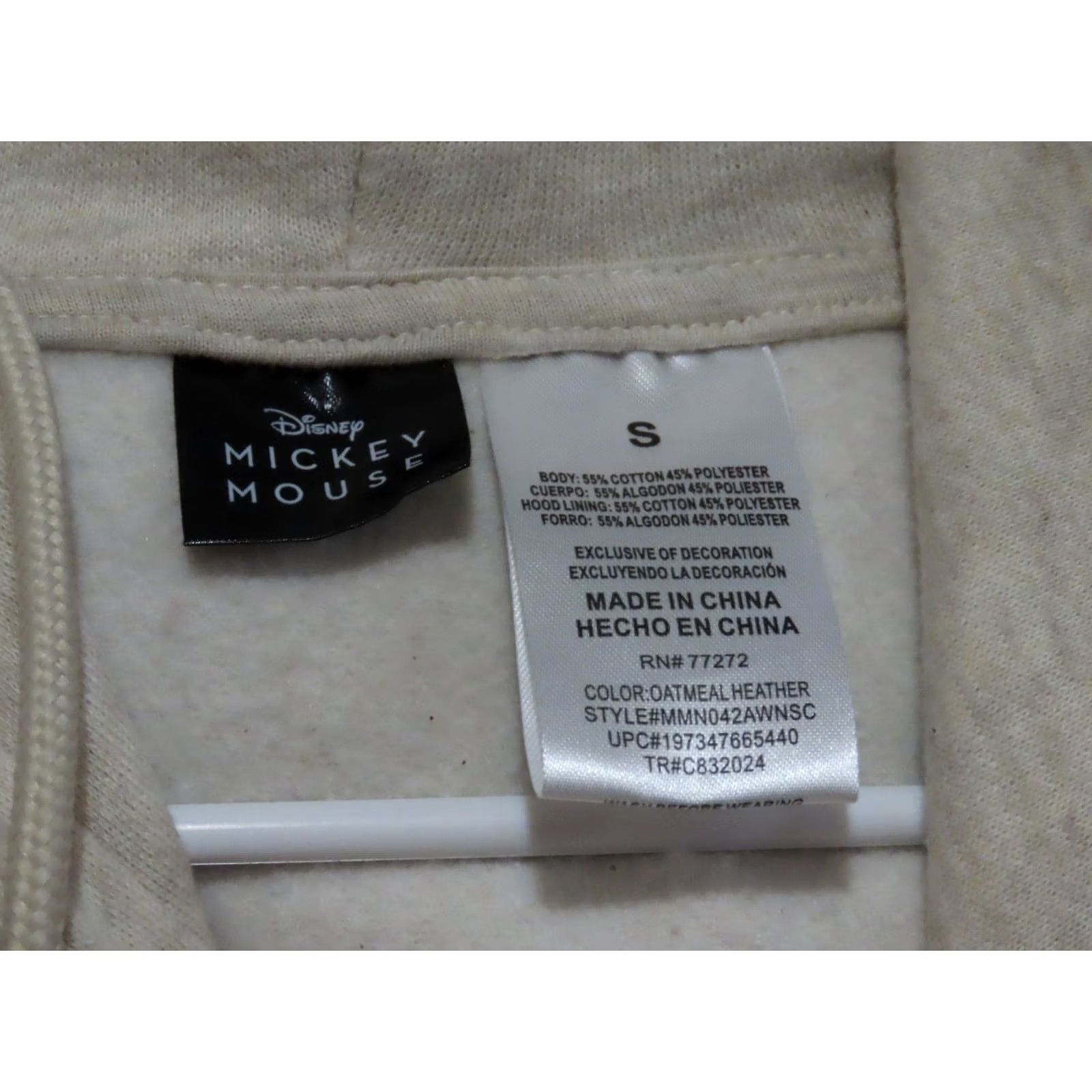 Disney Disney Women's Hoodie Mickey & Minnie Have Places to Go Fleece Pullover Embroidered Logo Graphic Ivory S Size S / US 4 / IT 40 - 5 Thumbnail