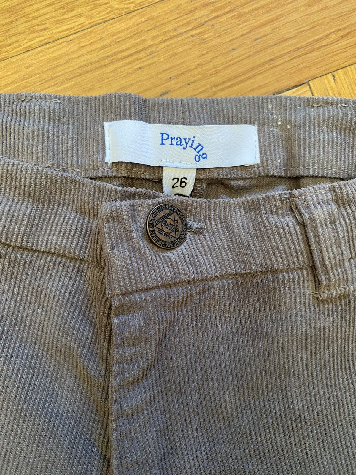 Praying PRAYING brown ribbed pants Size 26" / US 2 / IT 38 - 4 Thumbnail