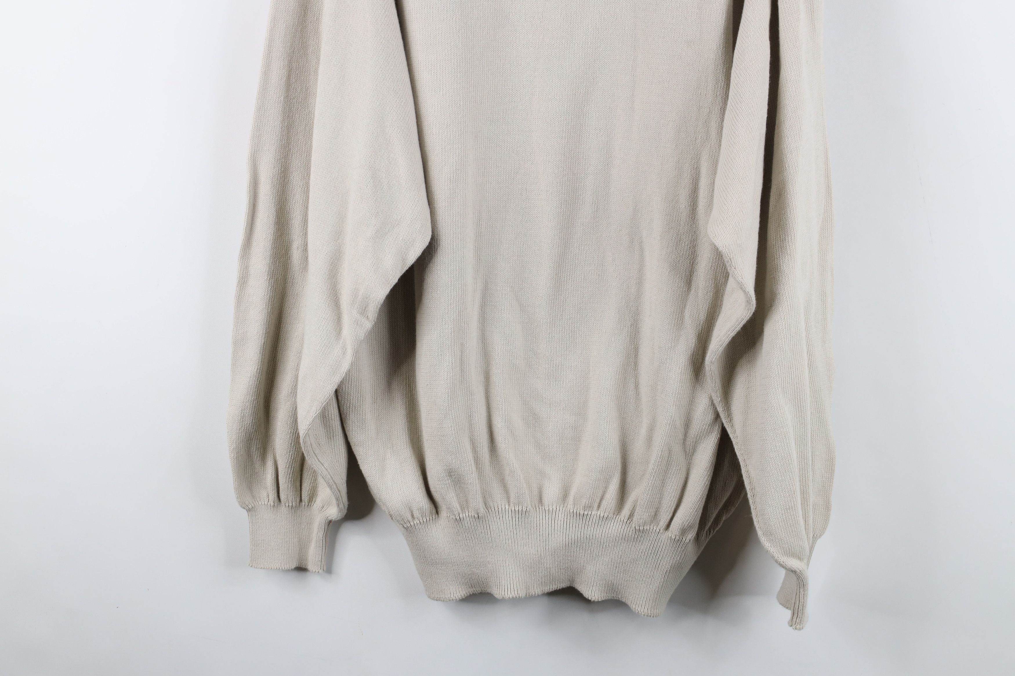 Vintage Vintage 90s Streetwear Cotton Knit V-Neck Sweater Golf Size US L / EU 52-54 / 3 - 10 Thumbnail