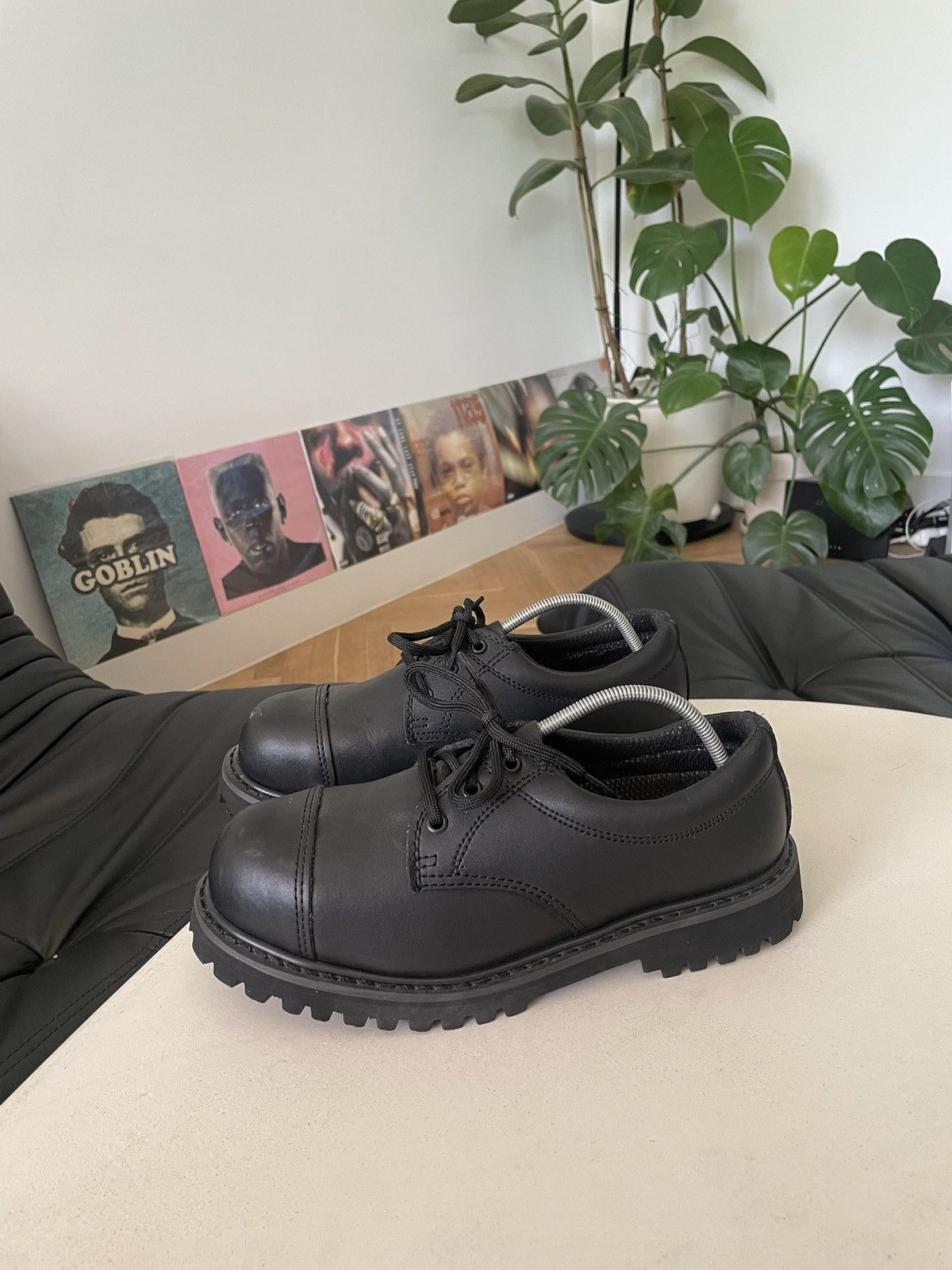 Rare Vintage Avant Garde Platform Derby Leather Boots Grail
