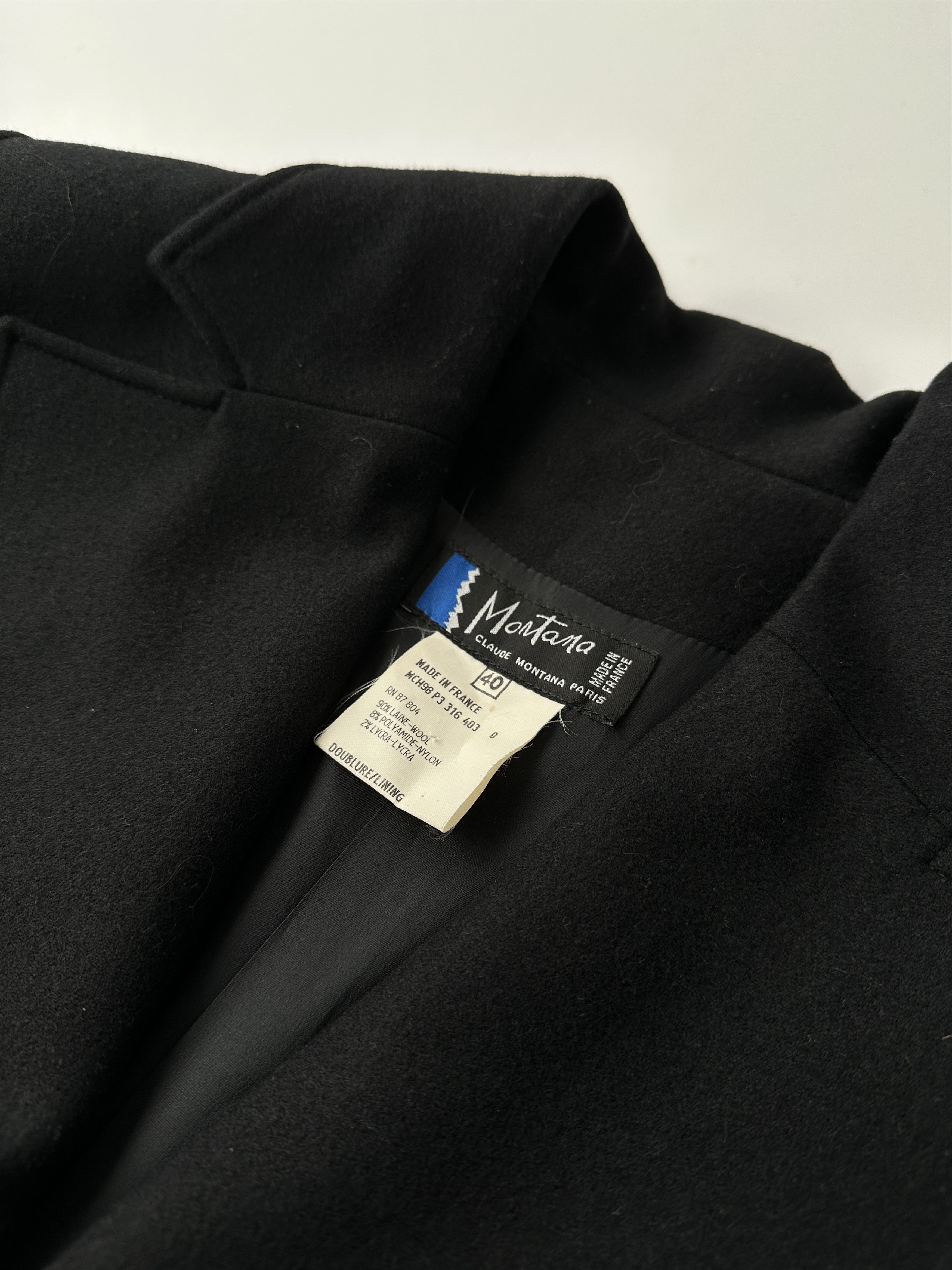 Claude Montana 1998 Wool Coat with Zip Back Size M / US 6-8 / IT 42-44 - 6 Thumbnail
