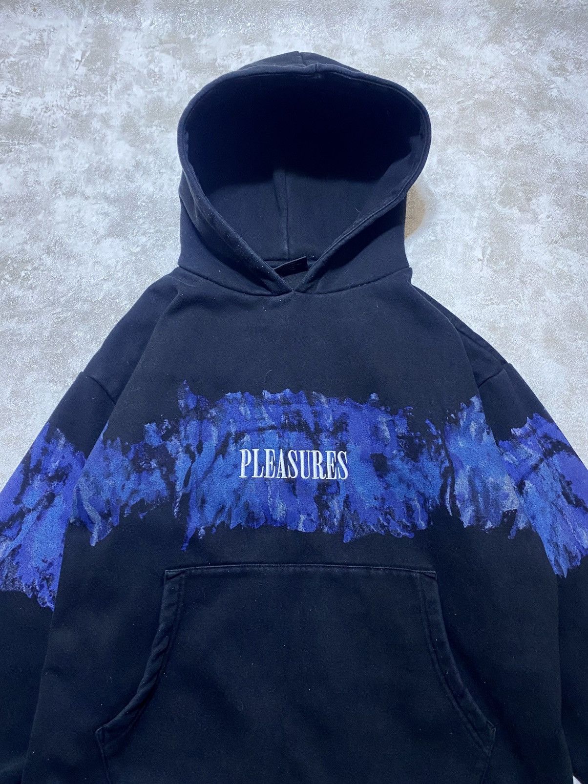 Pleasures PLEASURES Black Hoodie Blue Mountain Graphic Print Hype Y2K Size US M / EU 48-50 / 2 - 3 Thumbnail