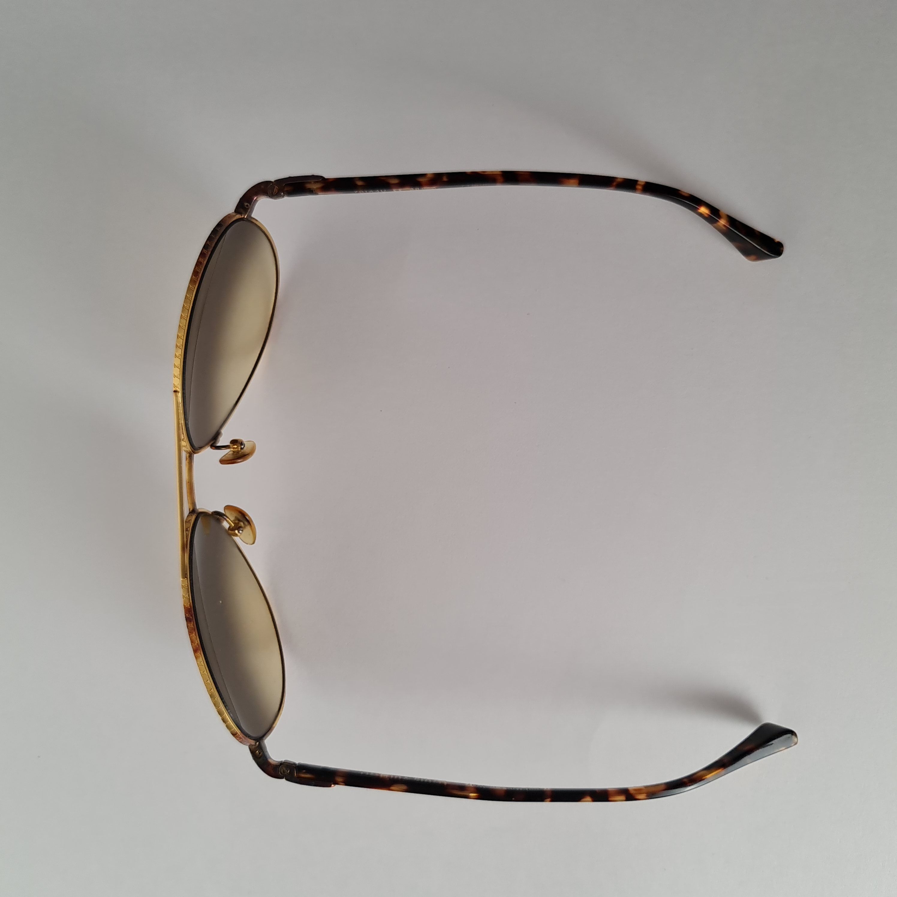 Louis Vuitton Louis Vuitton Goldtone Monogram Pilote Sunglasses Size ONE SIZE - 5 Thumbnail