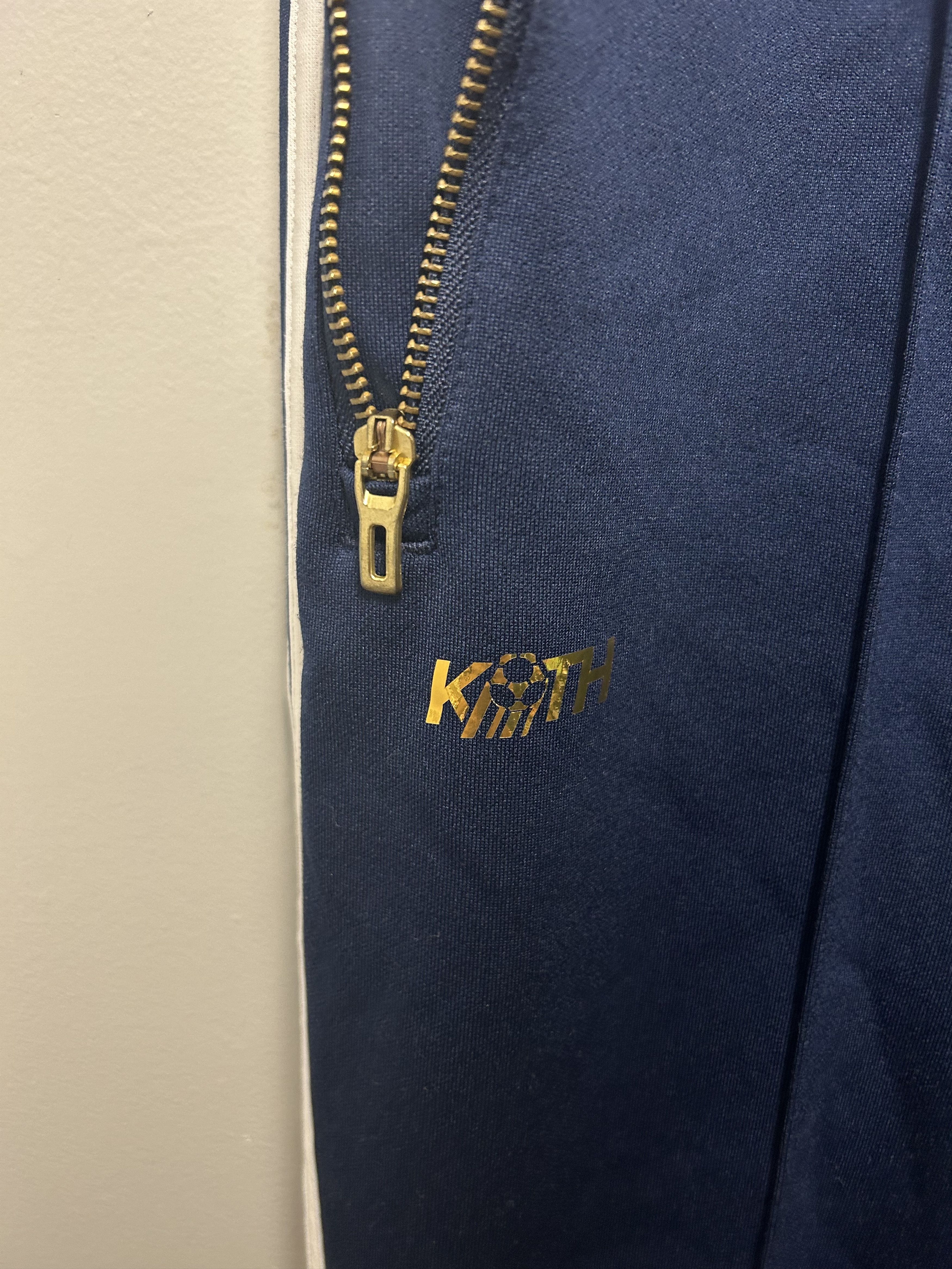 Adidas × Kith Kith x Adidas Soccer Track Pant Navy Size M Size US 32 / EU 48 - 4 Thumbnail