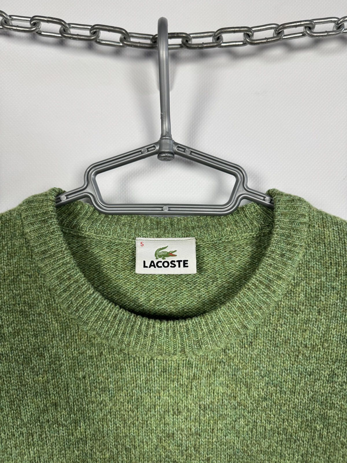 Lacoste Lacoste Vintage Wool Crewneck Sweater Crocodile Logo Size 5 Size US L / EU 52-54 / 3 - 8 Thumbnail