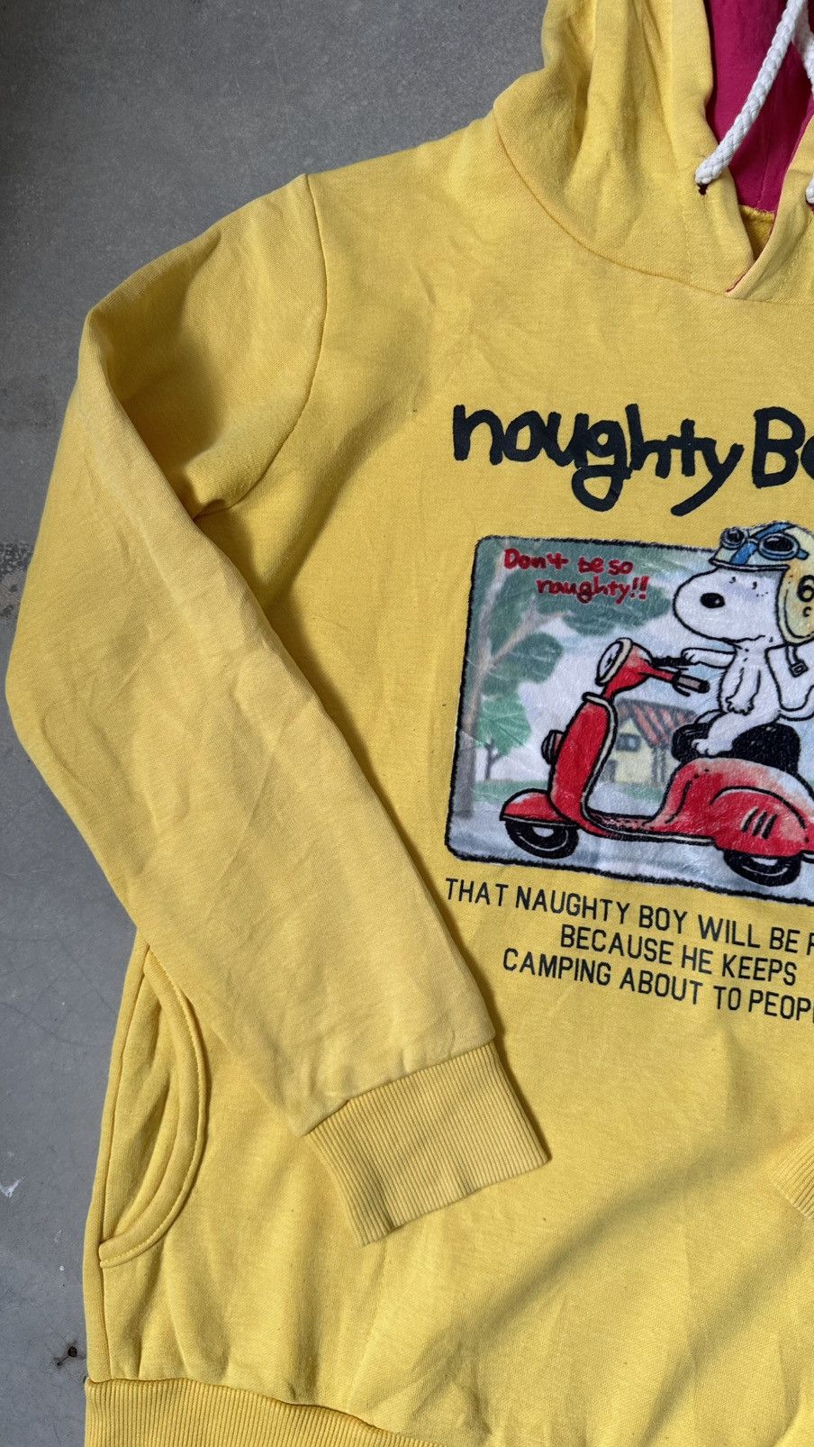 Peanuts VINTAGE NOUGHTY BEAGLE PEANUTS DOUBLE LAYER HOODIE Size US M / EU 48-50 / 2 - 4 Thumbnail