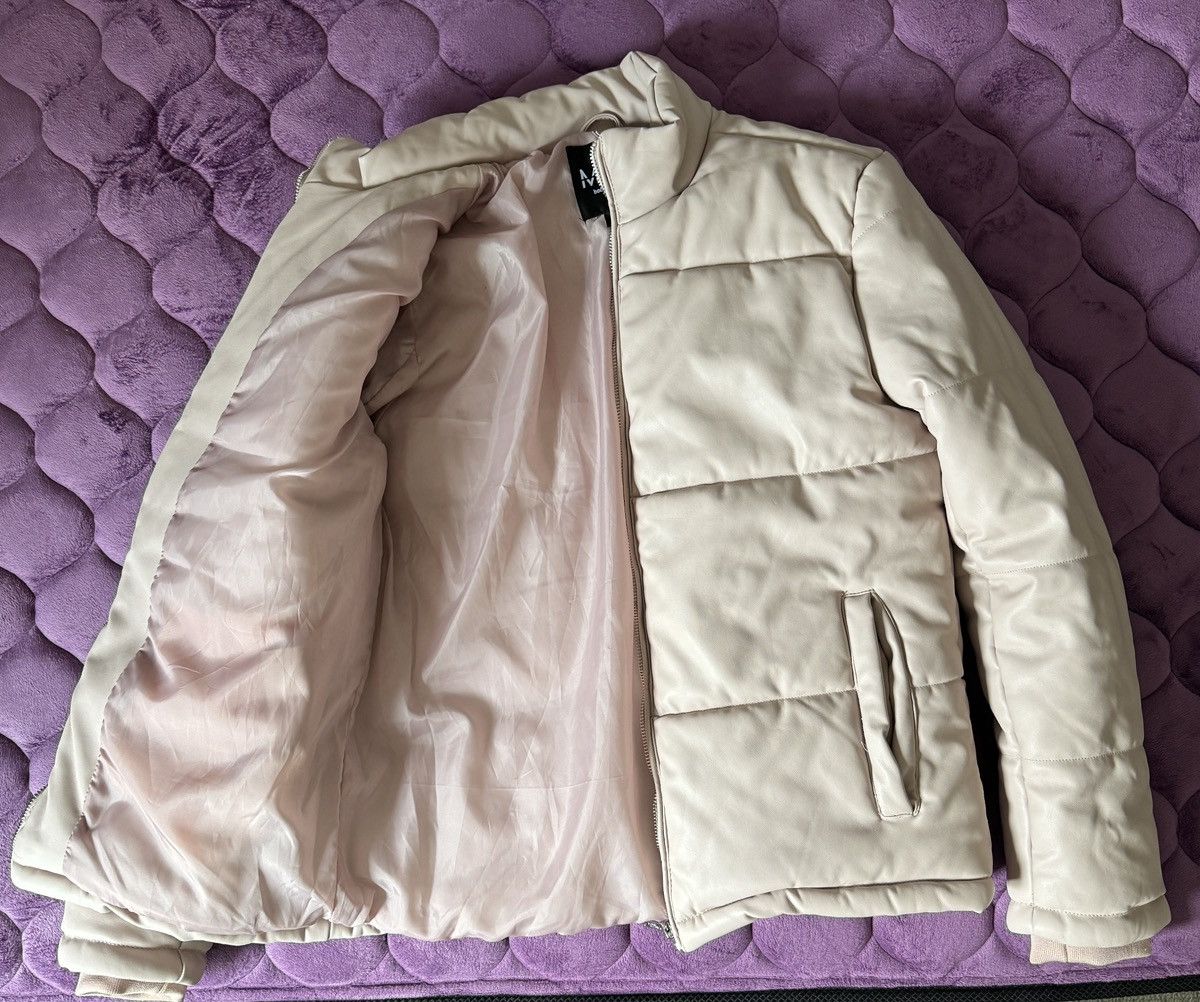 Boohoo Faux Leather Puffer Jacket Size US L / EU 52-54 / 3 - 3 Thumbnail