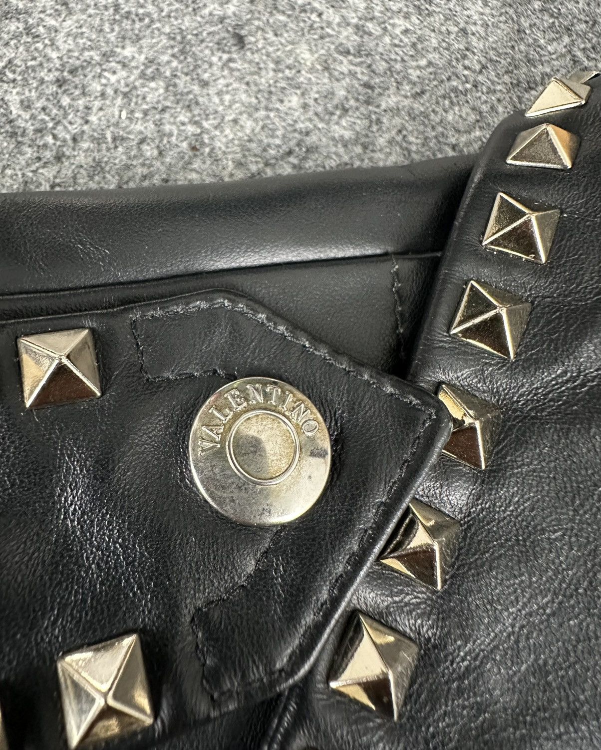 Valentino Valentino - Rockstud Biker Leather Jacket - Embellished Size US L / EU 52-54 / 3 - 19 Thumbnail