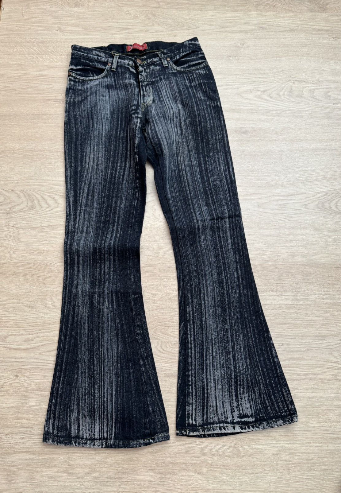 Japanese Brand Vintage Avant Garde Japanese Archival y2k Bootcut Pants Size 27" / US 4 / IT 40 - 1 Thumbnail