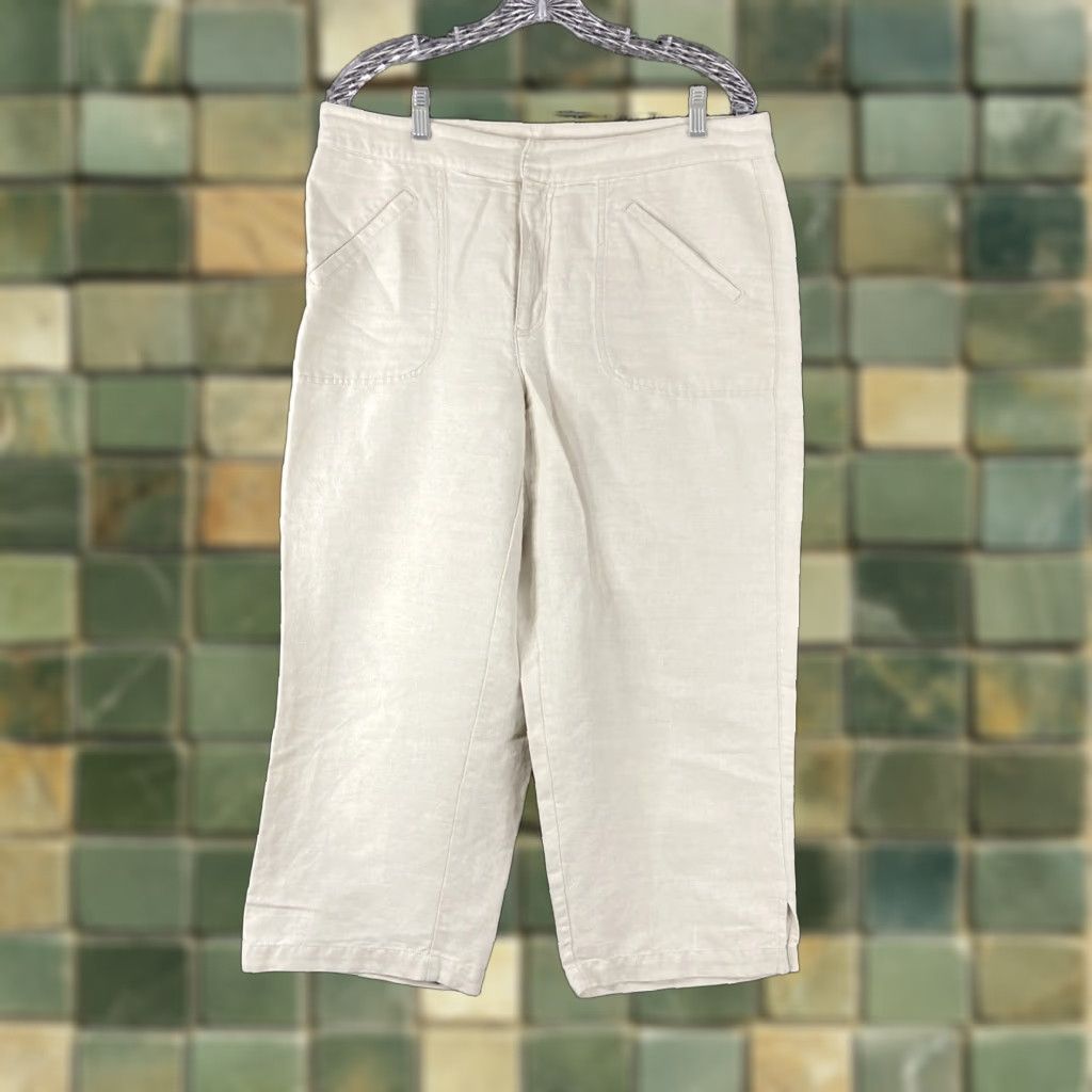 Liz Claiborne Liz Claiborne Audra White Pants Women’s 14 - Dress Pants, White, Women's, 14 Size 36" / US 14 / IT 50 - 1 Thumbnail
