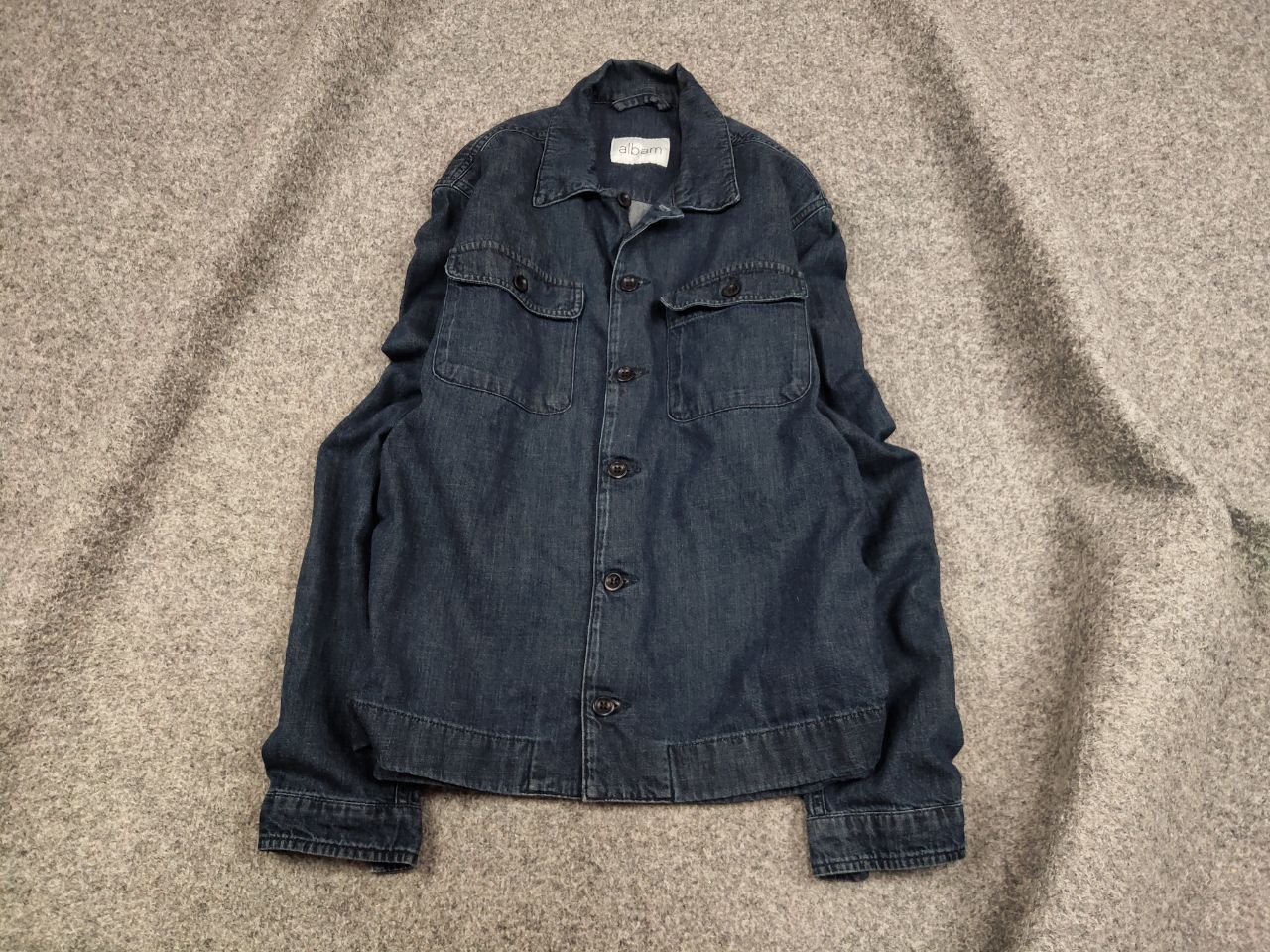Albam Albam Design Light Denim Overshirt Pocket Jacket Size US S / EU 44-46 / 1 - 2 Thumbnail
