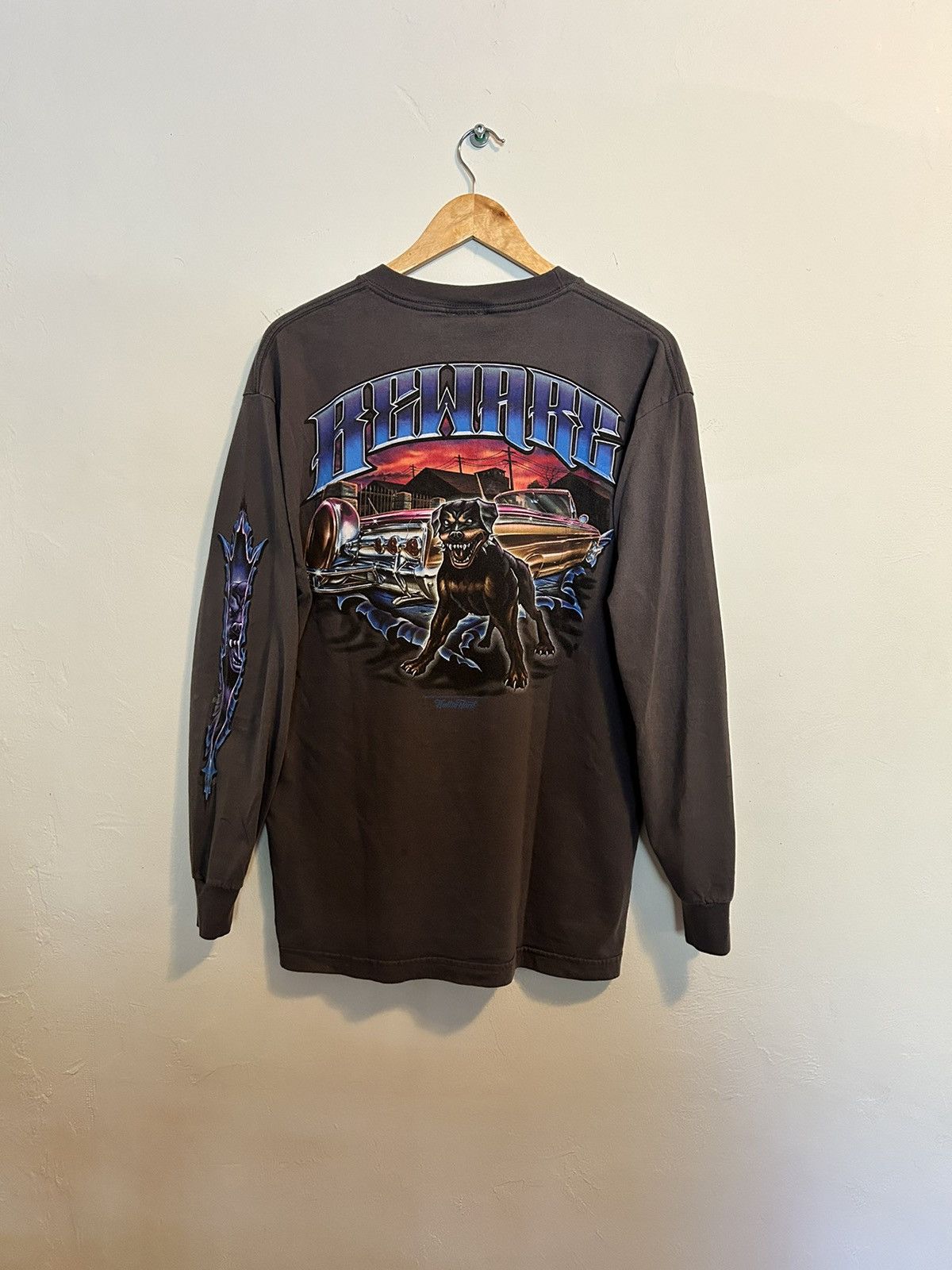 Japanese Brand × Odm × Vintage Vintage 90s ODM Rollin Hard Rottweiler ...