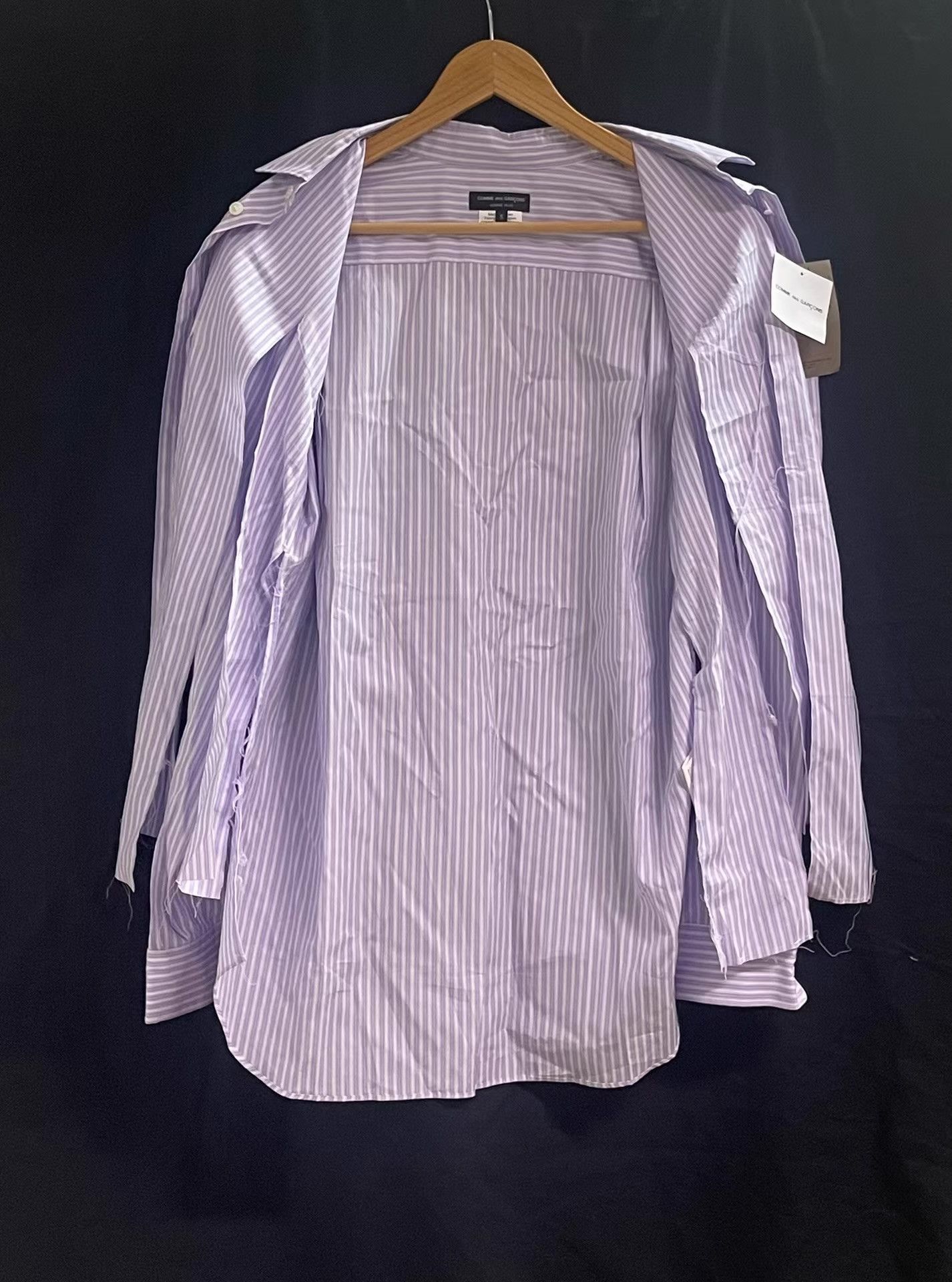 Comme des Garcons Comme des Garçons Homme Plus 19SS Ripped Shirt Ｑ21 Size US S / EU 44-46 / 1 - 3 Thumbnail