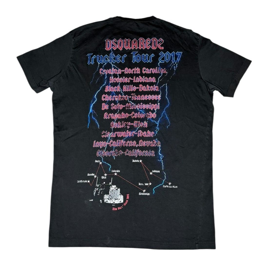 Dsquared2 Dsquared2 Heavy Trucking Trucker Tour 2017 T-Shirt Size US L / EU 52-54 / 3 - 2 Thumbnail