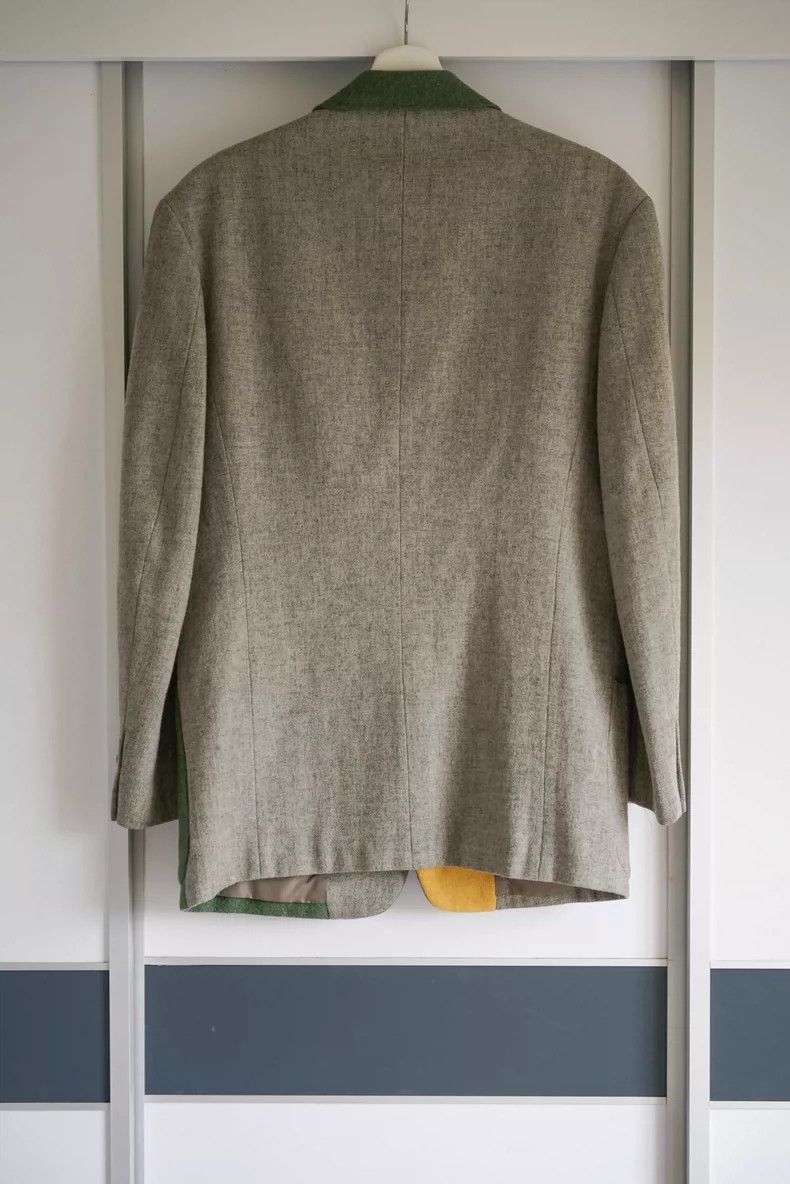 Yohji Yamamoto Yohji Yamamoto Yohji Yamamoto Color Block Wool Blazer Size US S / EU 44-46 / 1 - 2 Thumbnail