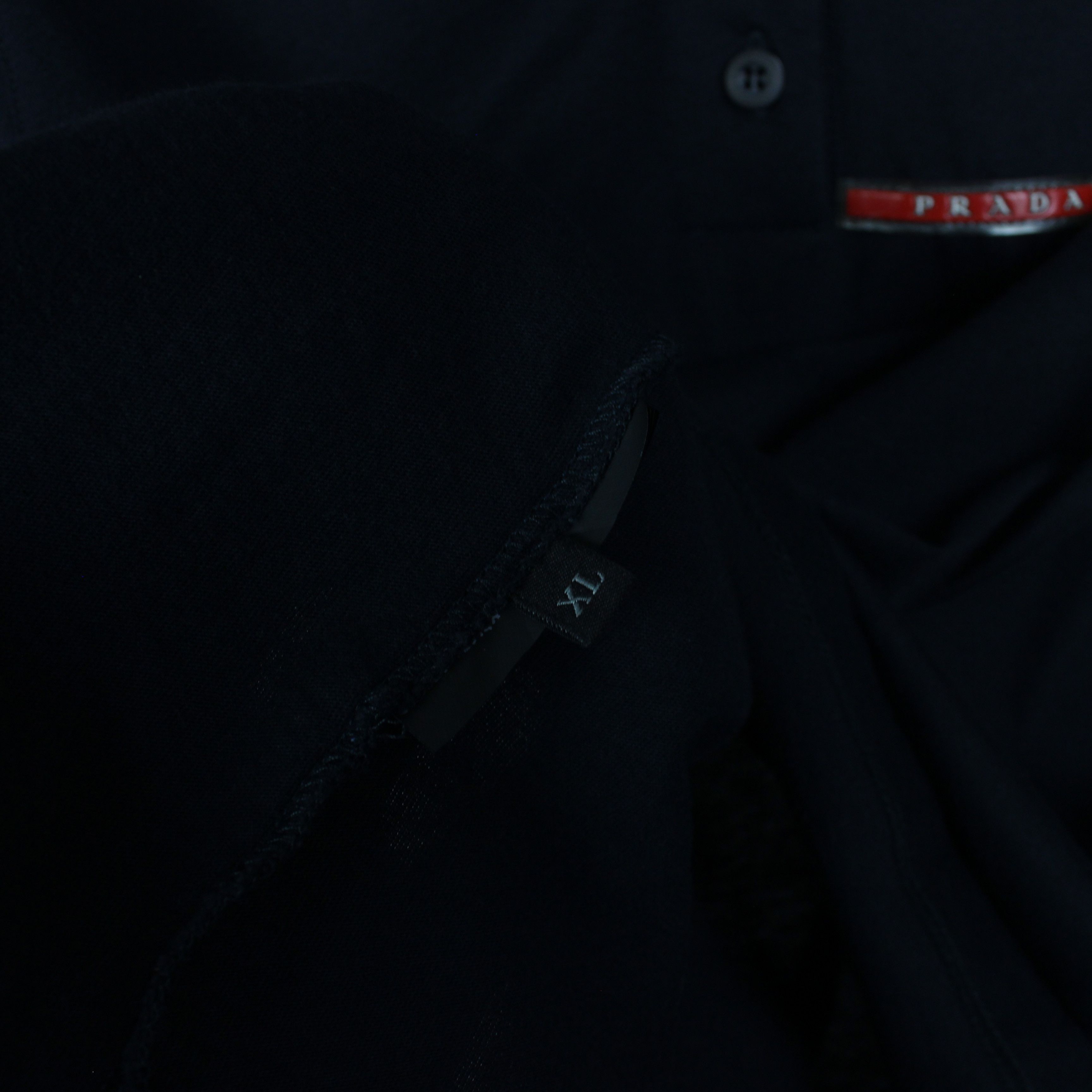 Prada Prada polo shirt women vintage black gray red logo L XL Size XL / US 12-14 / IT 48-50 - 4 Thumbnail