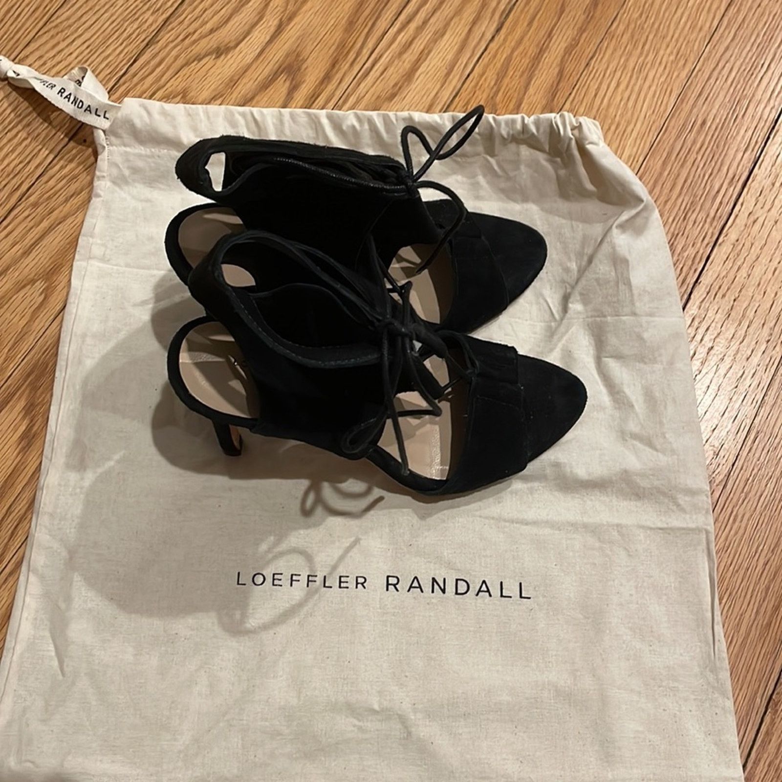 Loeffler Randall Loeffler Randall Scarlet black suede heels size 5B Size US 5 / IT 35 - 10 Thumbnail