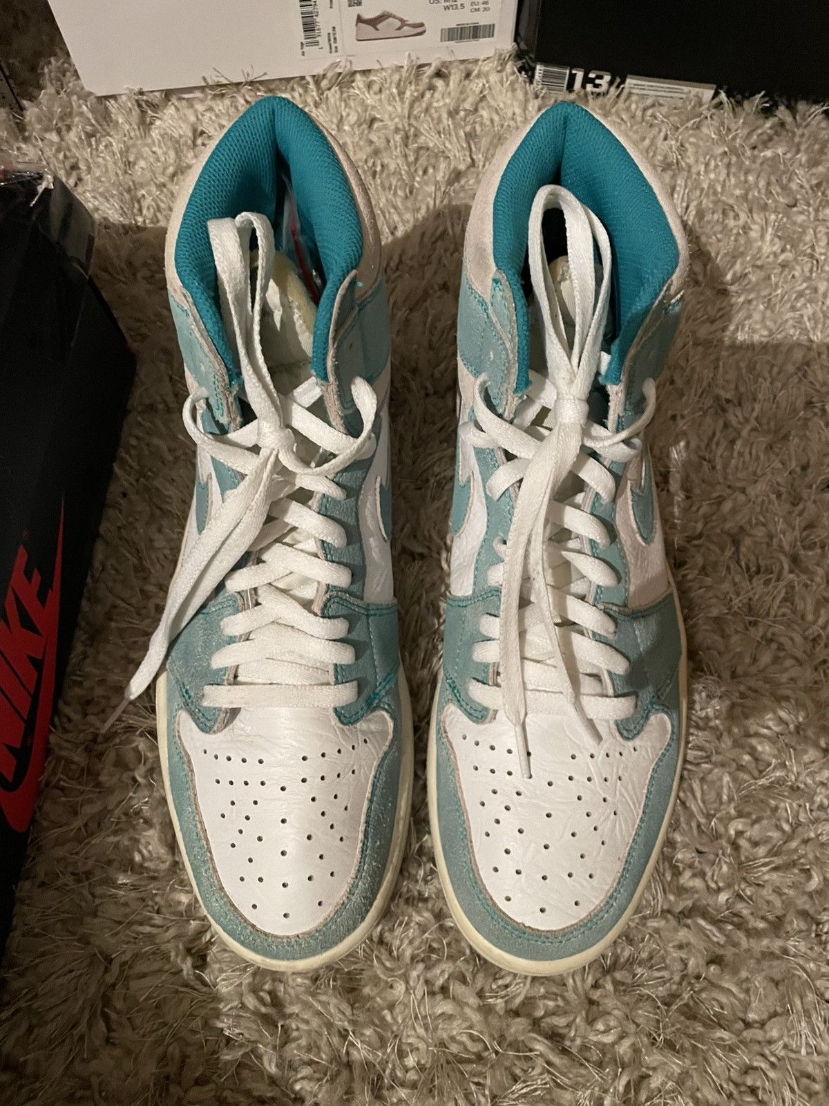 Jordan Brand Jordan 1 Turbo Green Size US 12 / EU 45 - 5 Thumbnail