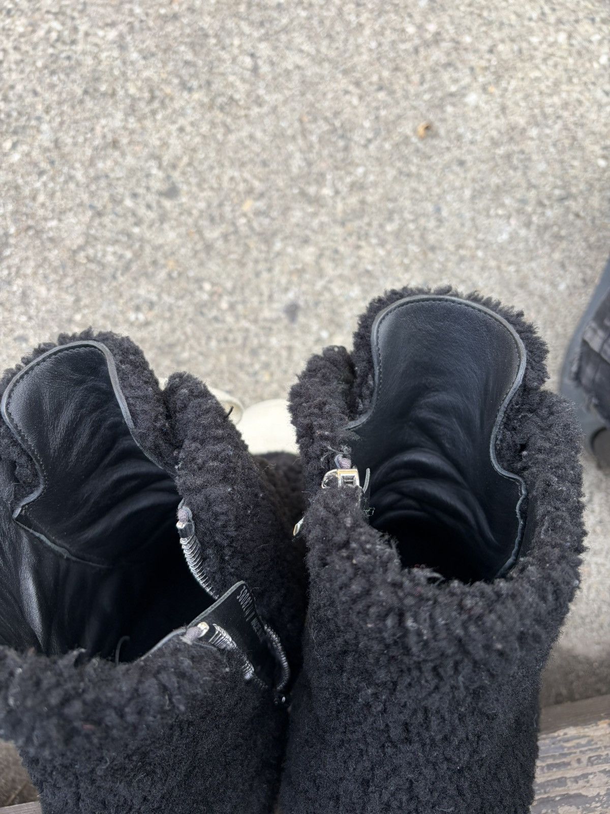 Rick Owens Shearling Ramones (SS22 Strobe) Size US 11 / EU 44 - 8 Thumbnail