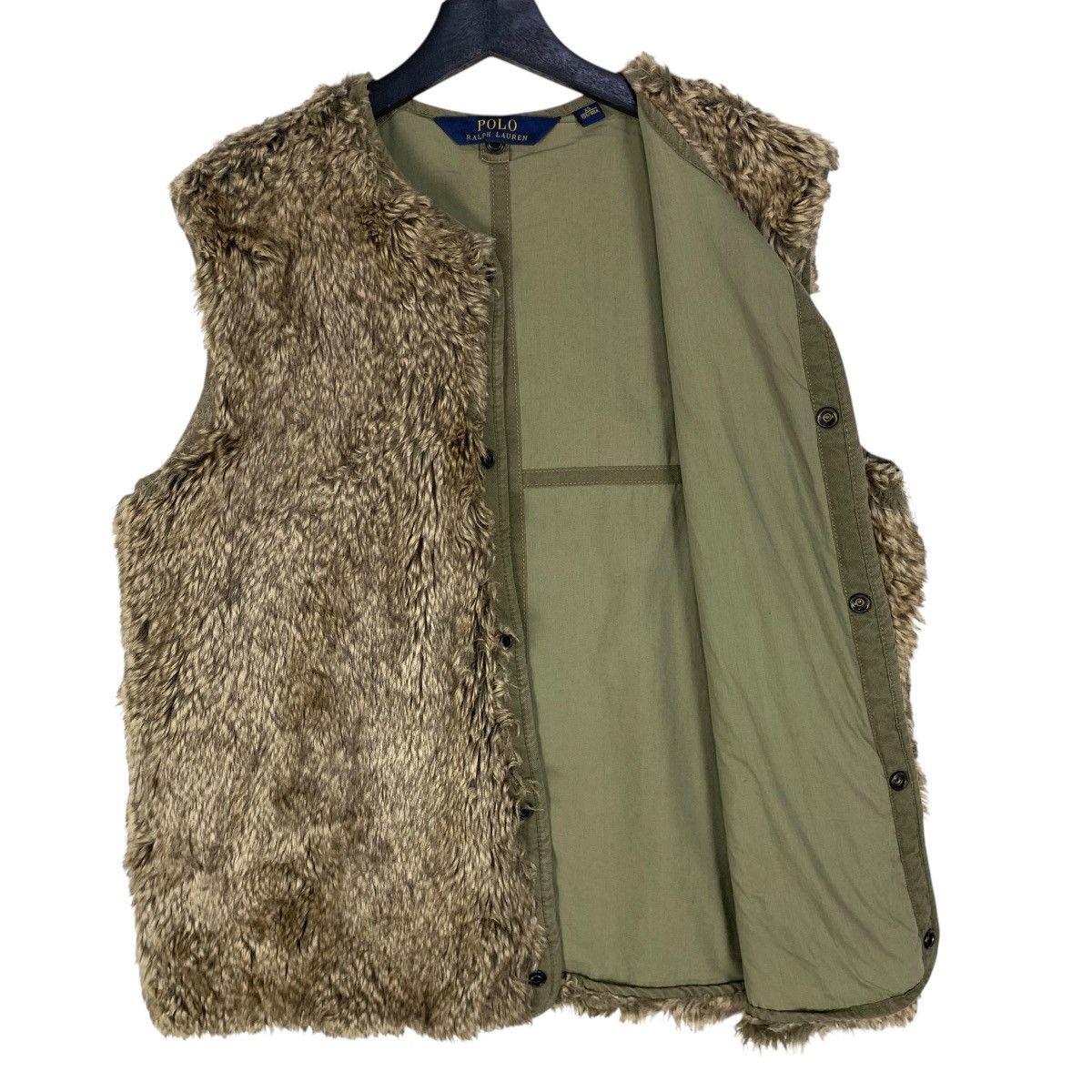 Ralph Lauren Vintage Polo Ralph Lauren Faux Fur Vest Jacket Size US M / EU 48-50 / 2 - 6 Thumbnail