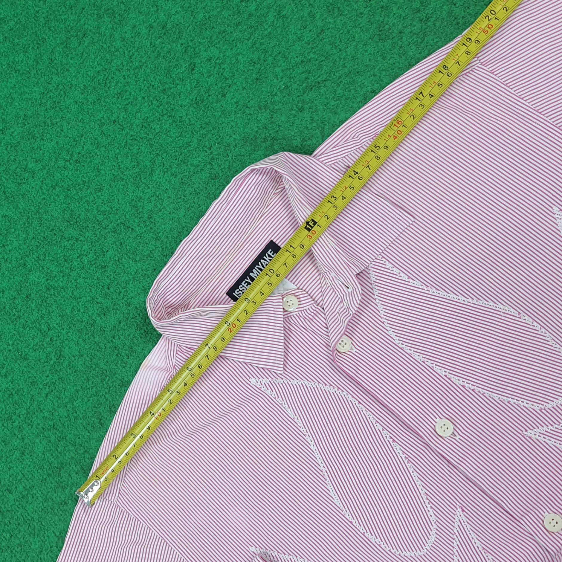 Issey Miyake Issey Miyake Stripped Fire Stitched Buttom Up C294N73 Size US M / EU 48-50 / 2 - 8 Thumbnail
