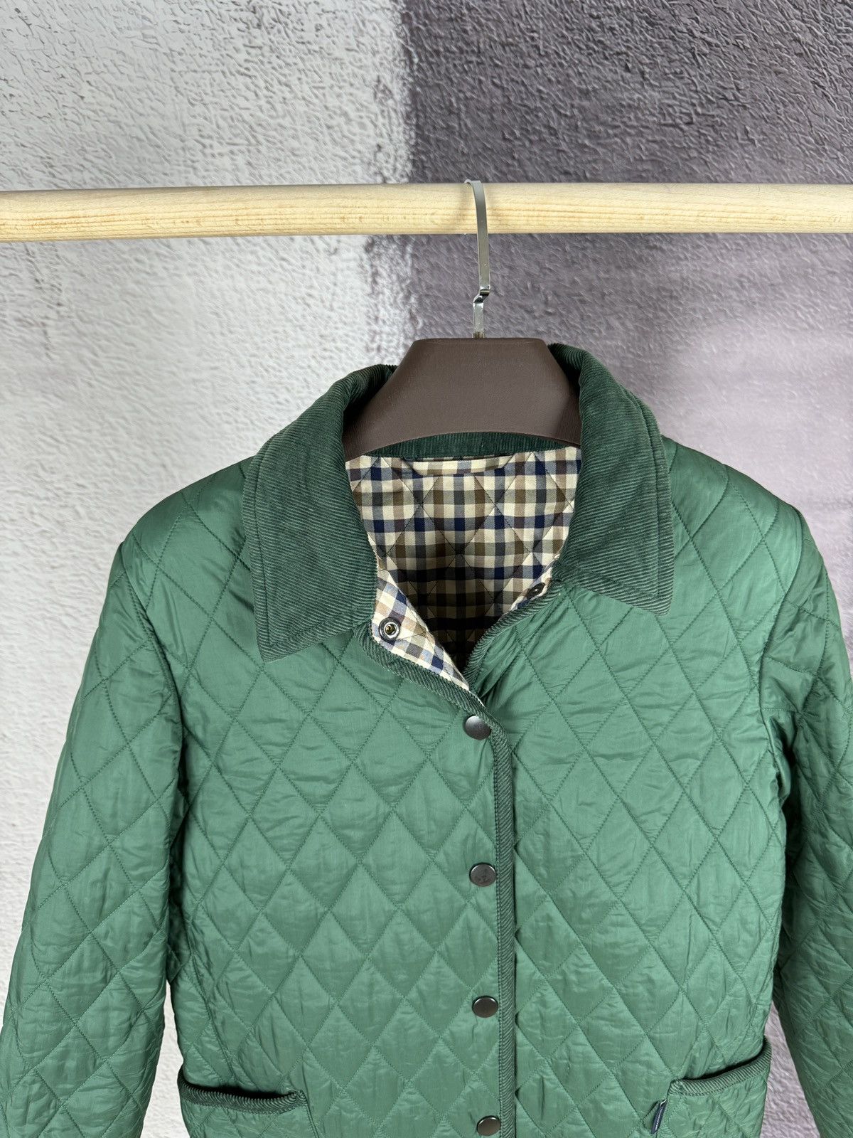 Aquascutum Aquascutum Green Quilted women’s jacket check size M Size M / US 6-8 / IT 42-44 - 5 Thumbnail