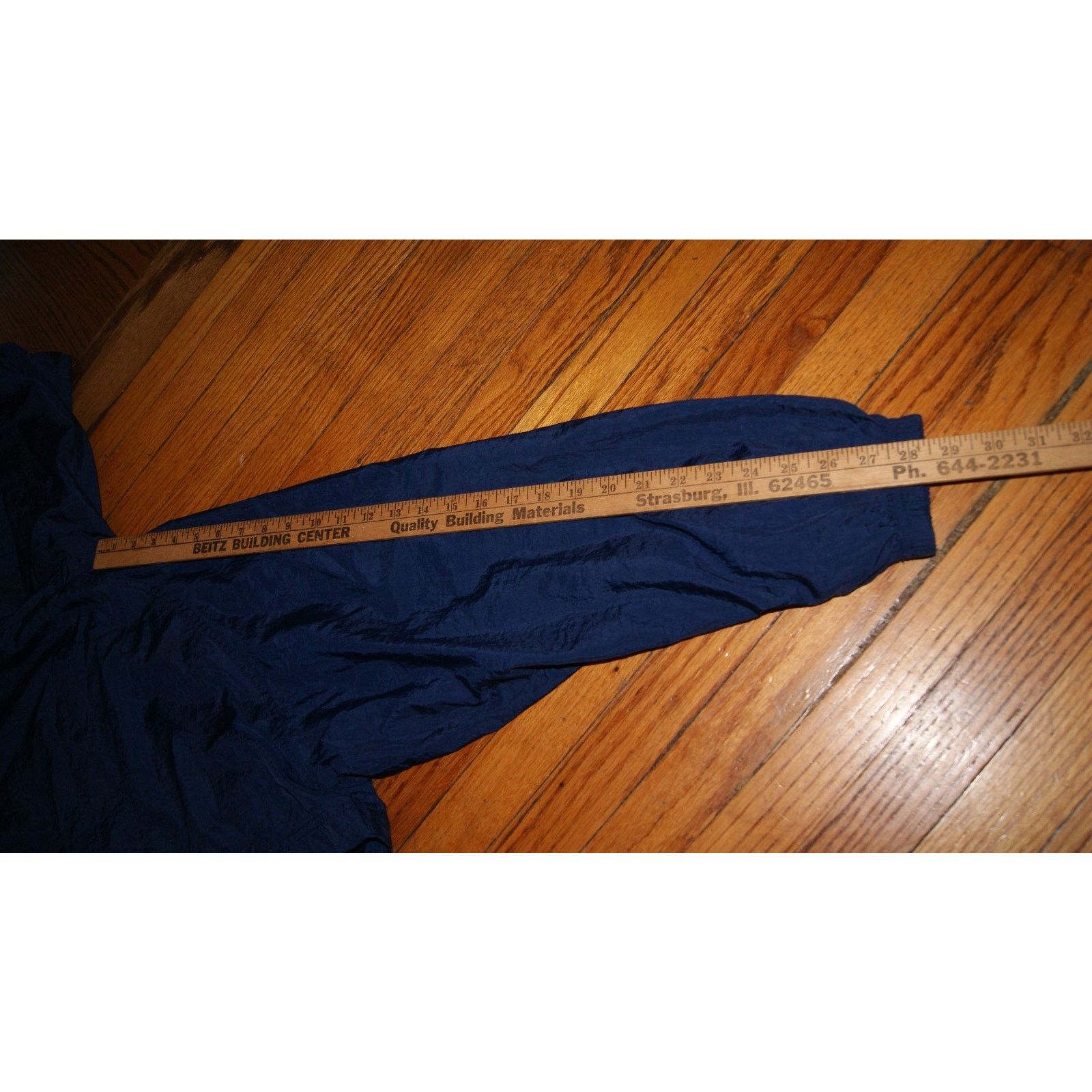 Nike VTG NIKE Swoosh Navy Mens M Jacket Hooded Full Zip Vented Size US M / EU 48-50 / 2 - 11 Thumbnail