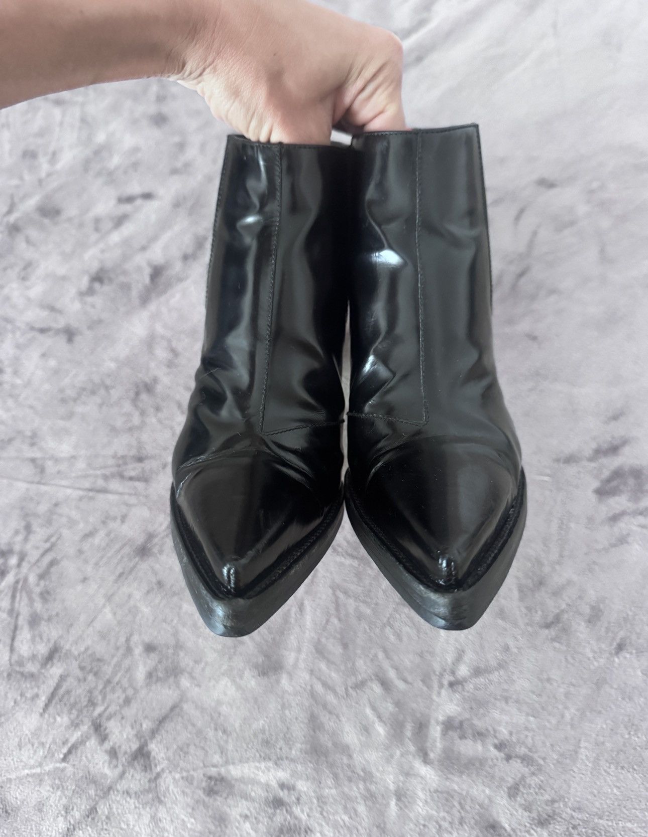 Miu Miu Vintage Miu Miu Chelsea-style ankle boots in patent leather Size US 6 / IT 36 - 5 Thumbnail