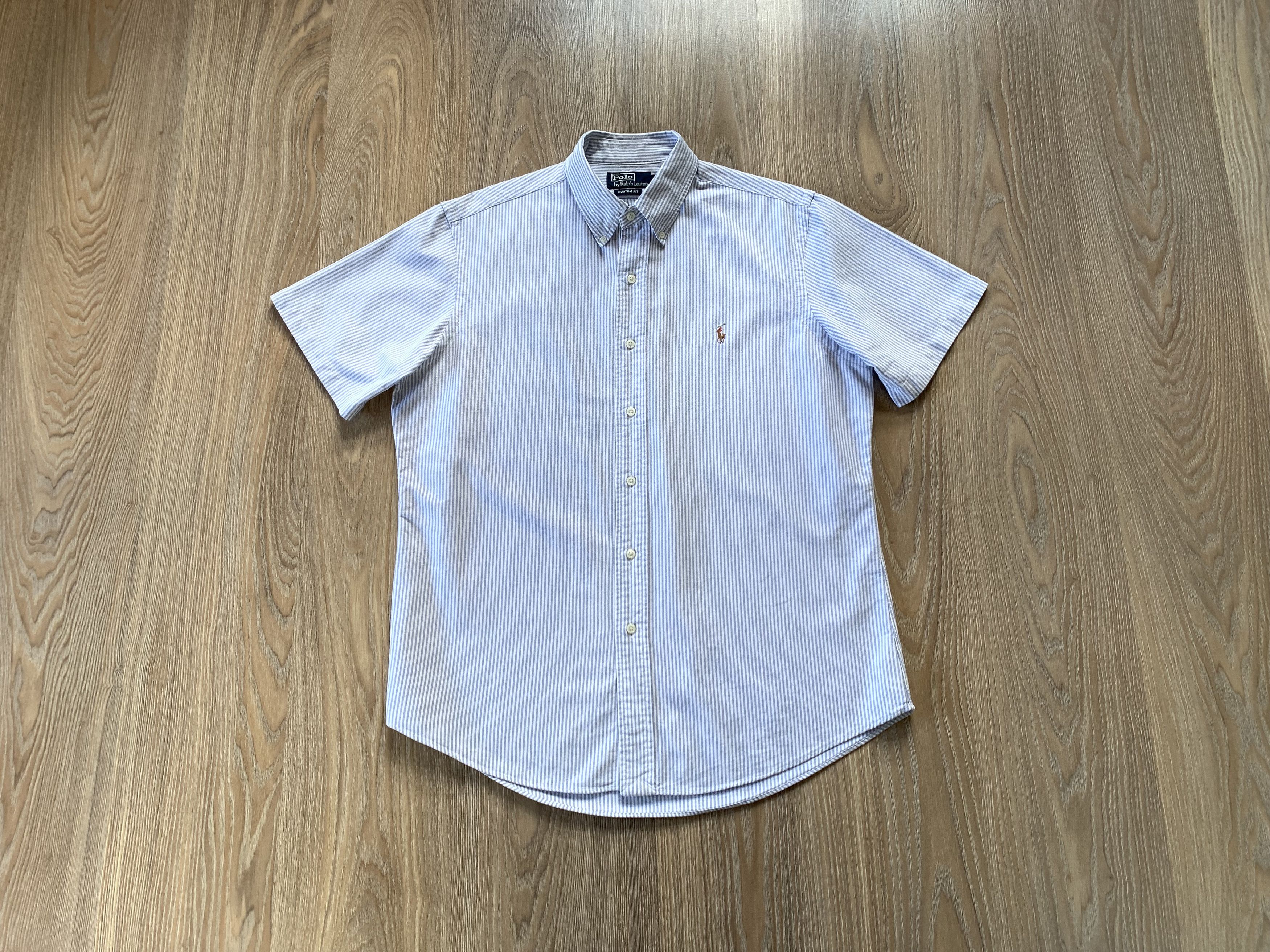 Polo Ralph Lauren × Ralph Lauren × Vintage Polo Ralph Lauren Custom Fit Long Sleeve Stripe Shirt Size US L / EU 52-54 / 3 - 1 Thumbnail