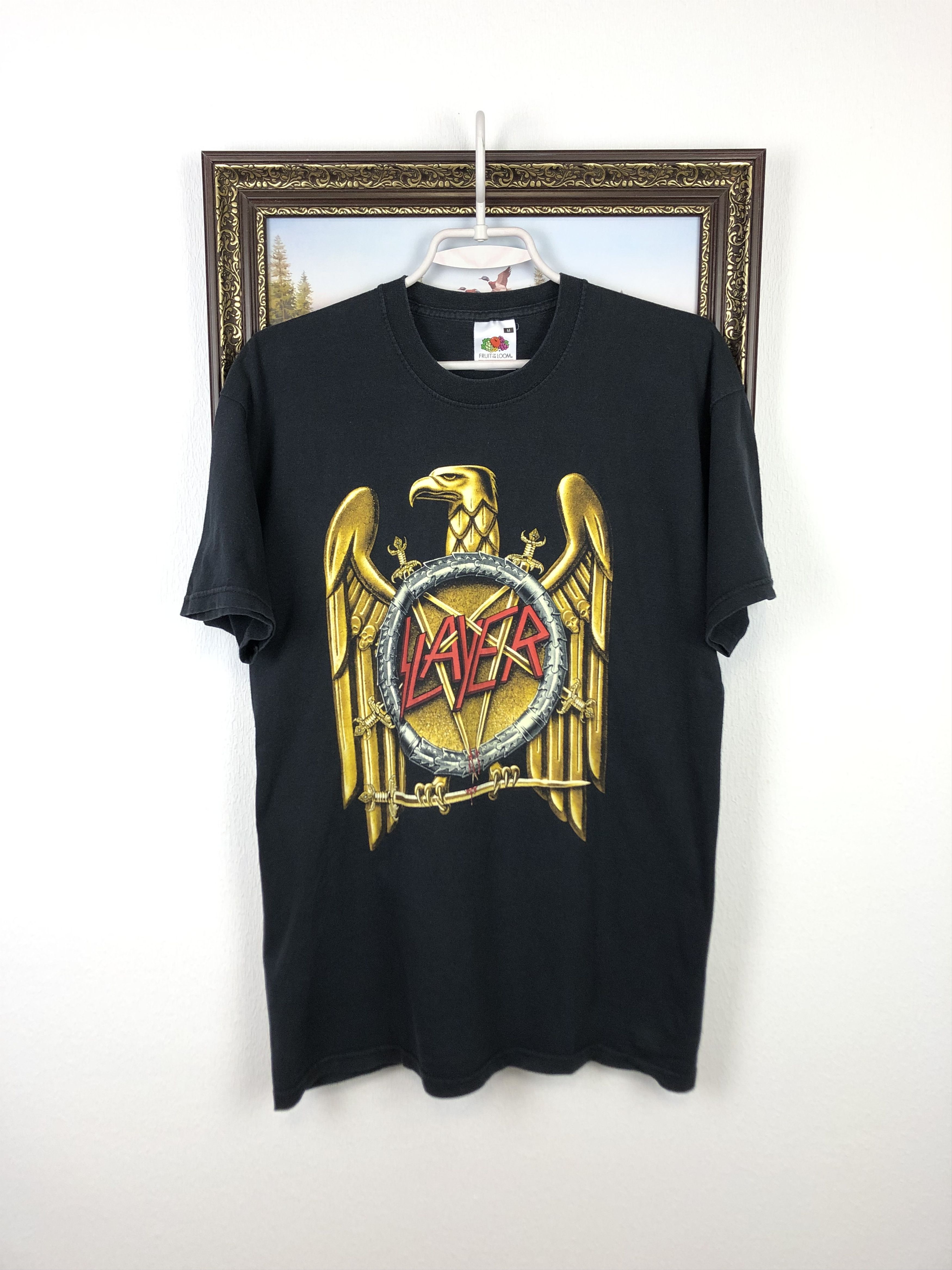 Vintage Vintage 2000's Slayer Shirt Seasons In The Abyss Band Tee Size US M / EU 48-50 / 2 - 1 Thumbnail