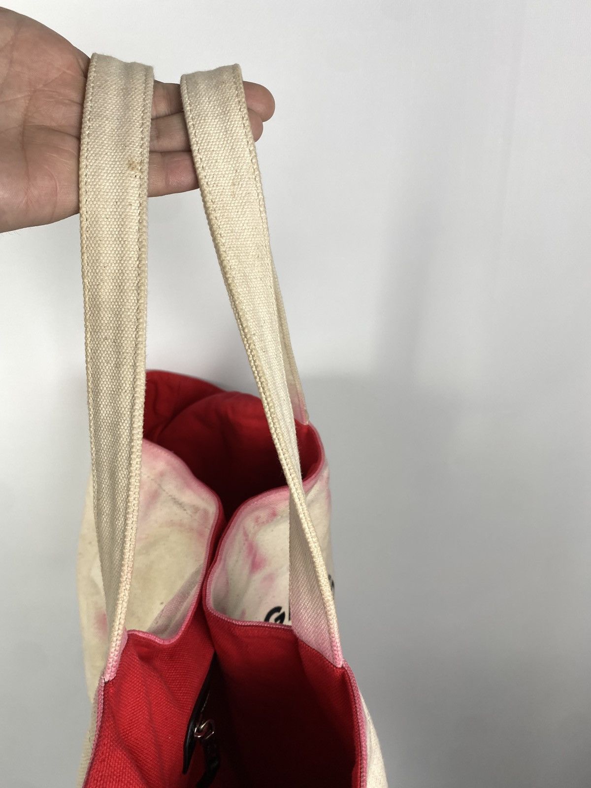 Designer × Karl Lagerfeld × Vintage Designer Karl Lagerfeld Large Cotton Bag Y2K Luxury Size ONE SIZE - 12 Thumbnail