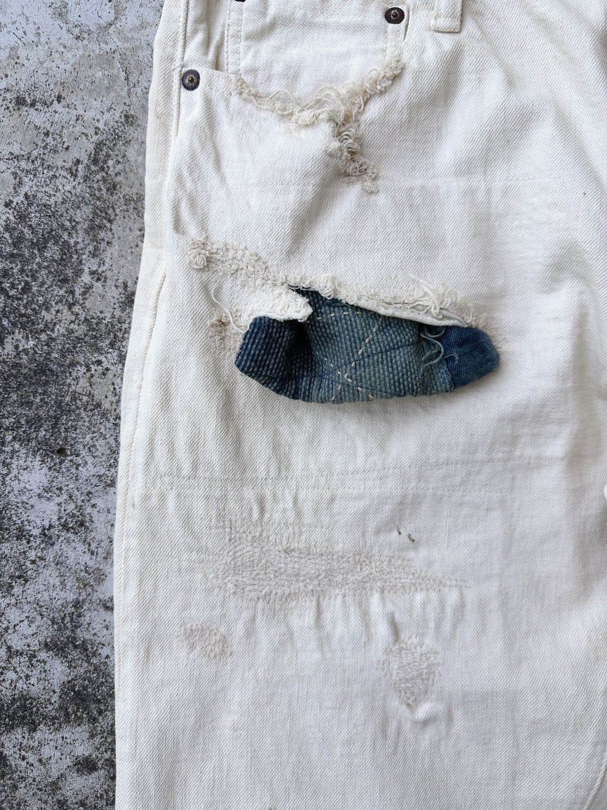 Kapital Kountry 2012 Kountry Selvedge Buckleback Boro Denim Patchwork jean Size US 34 / EU 50 - 8 Thumbnail