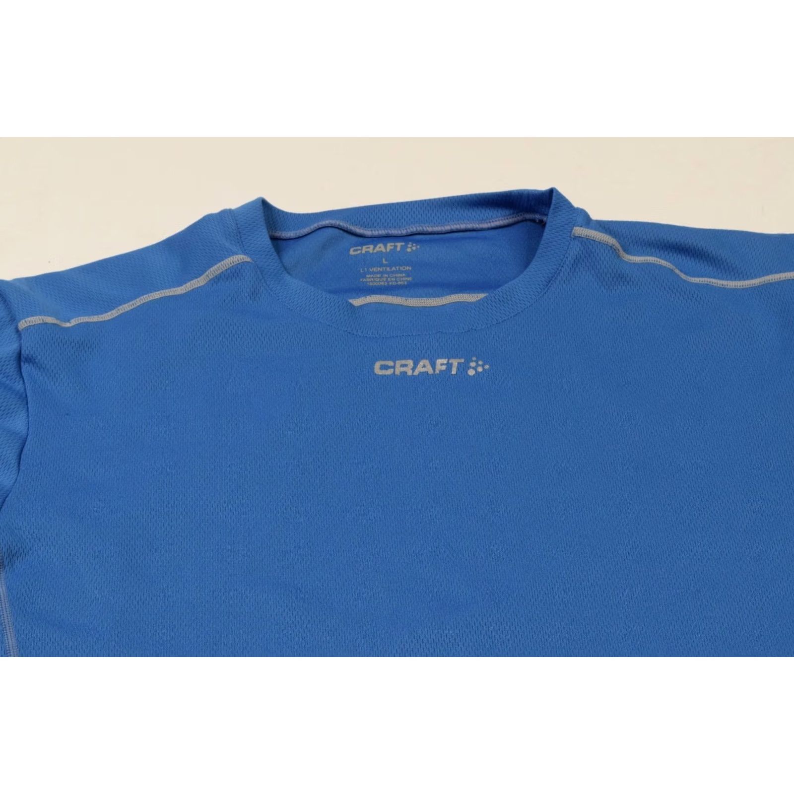 Layer 8 CRAFT Light Blue L1 Ventilation Short Sleeve Hiking Base Layer Top Womens L Shirt Size L / US 10 / IT 46 - 2 Thumbnail