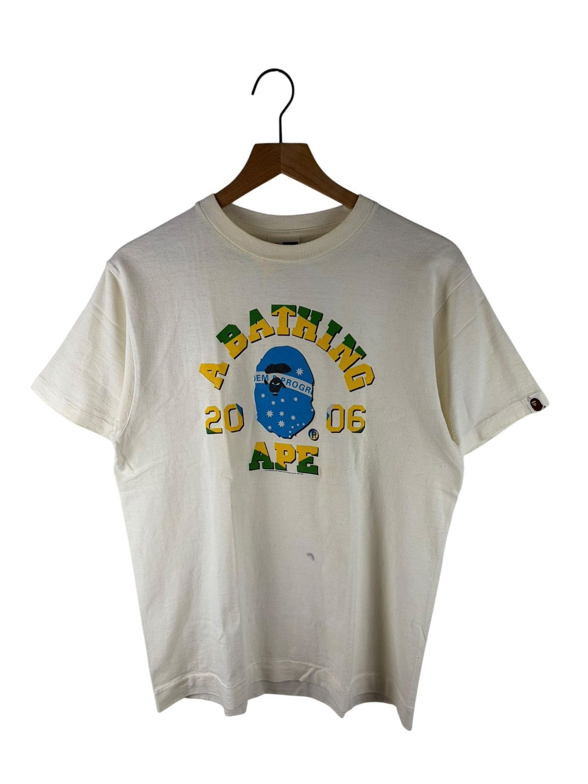 2006 Bape World Cup Brazil Collage Logo Tee