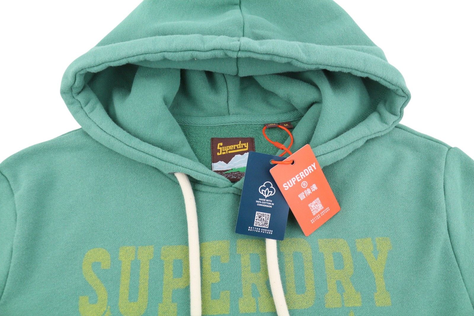 Superdry LO-FI OUTDOOR M Green Kangaroo Hoodie 87136 Size US M / EU 48-50 / 2 - 4 Thumbnail