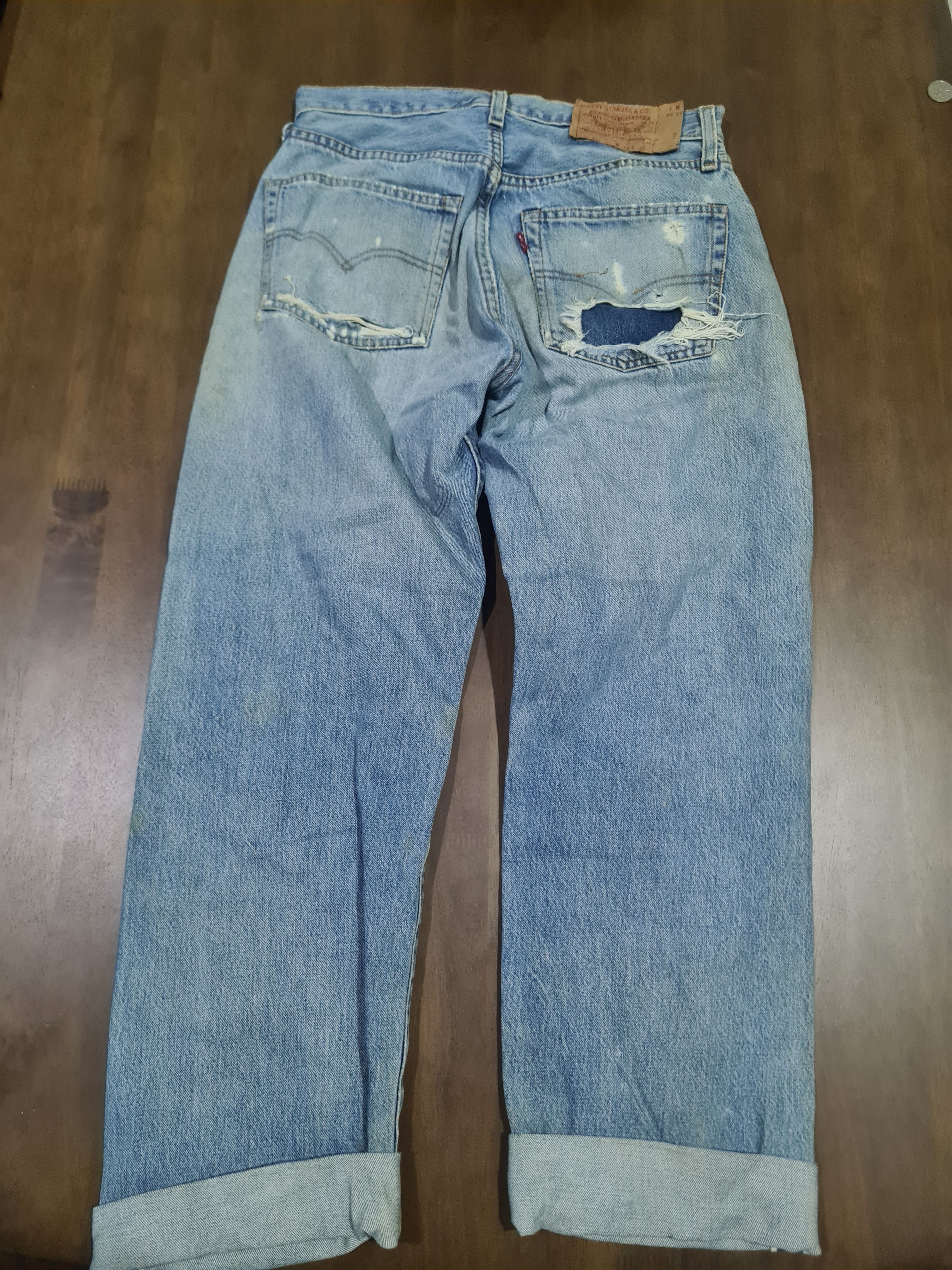Levi's × Vintage Vintage levis 90s big E selvedge denim Size US 30 / EU 46 - 2 Thumbnail