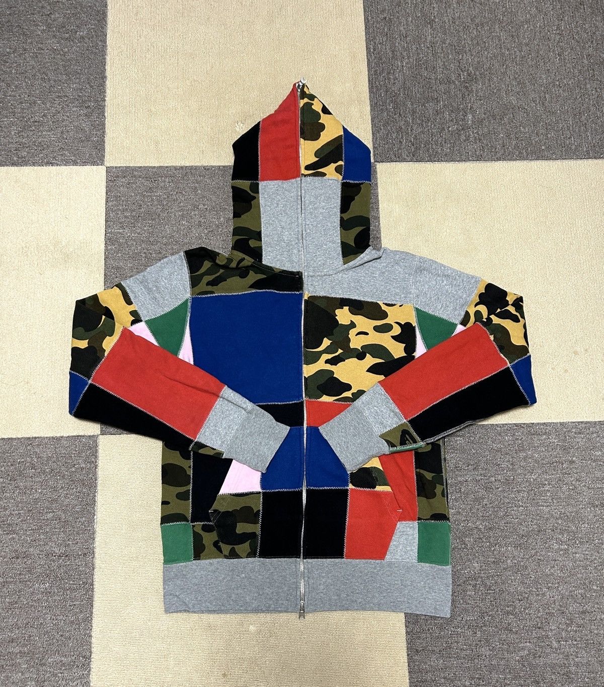 Bape Bape Crazy Patch Camo Multi Full Zip Hoodie Size US M / EU 48-50 / 2 - 1 Thumbnail