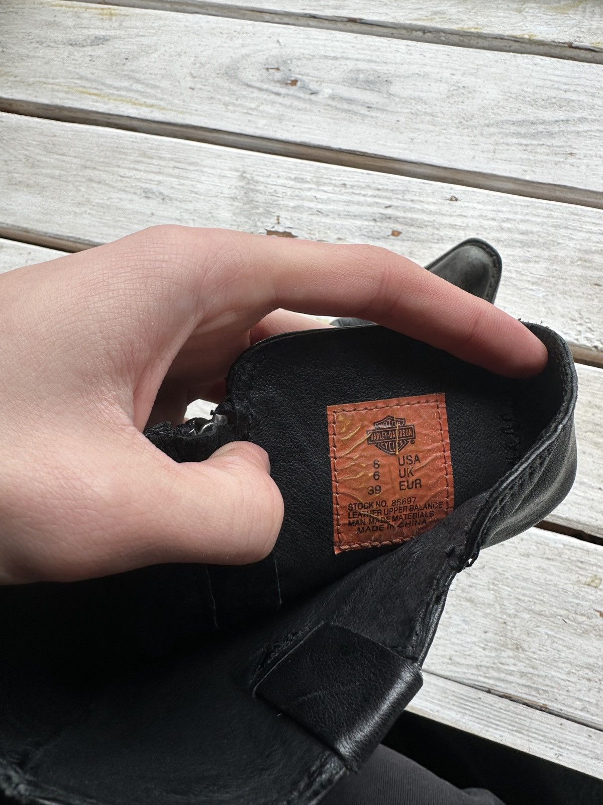 Harley Davidson 🚨RARE HARLEY DAVIDSON BLACK BOOTS METAL WITH LOGO IF6WAS9 Size US 9 / IT 39 - 10 Thumbnail