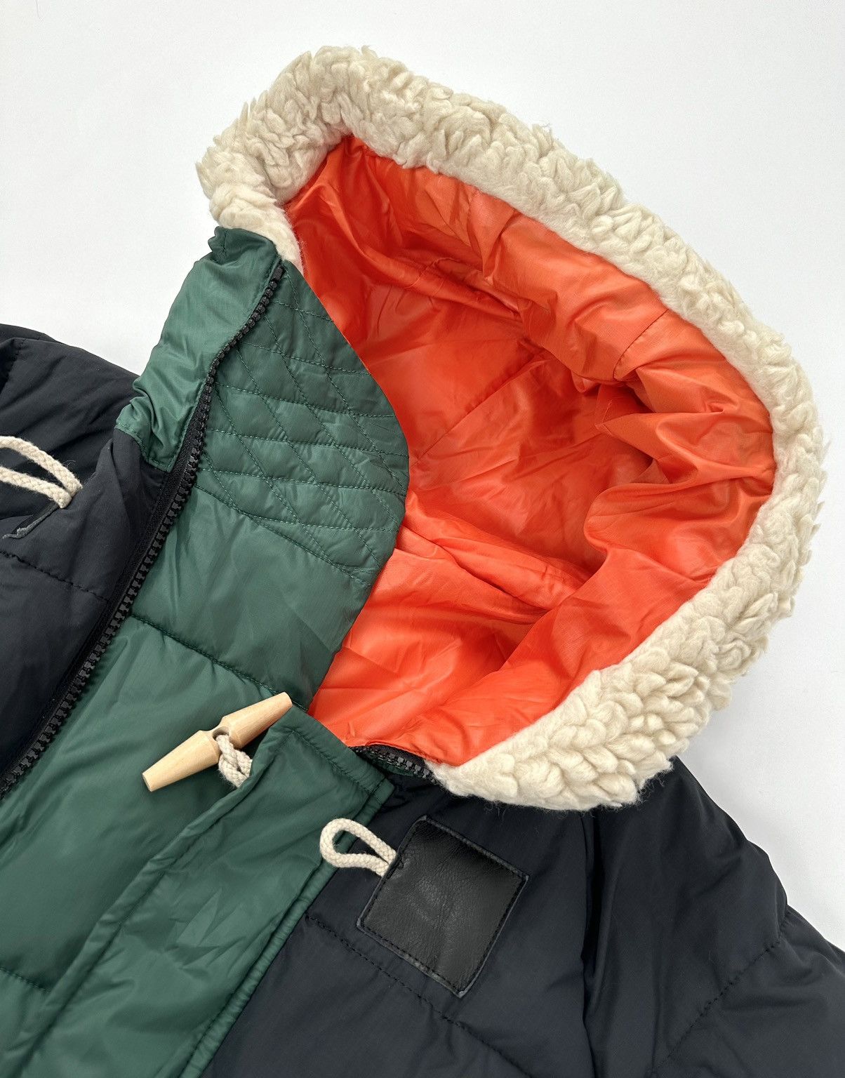 Sacai Sacai F/W21 Mixed Media Padded Coat Montgomery Colour Block Size US M / EU 48-50 / 2 - 9 Thumbnail