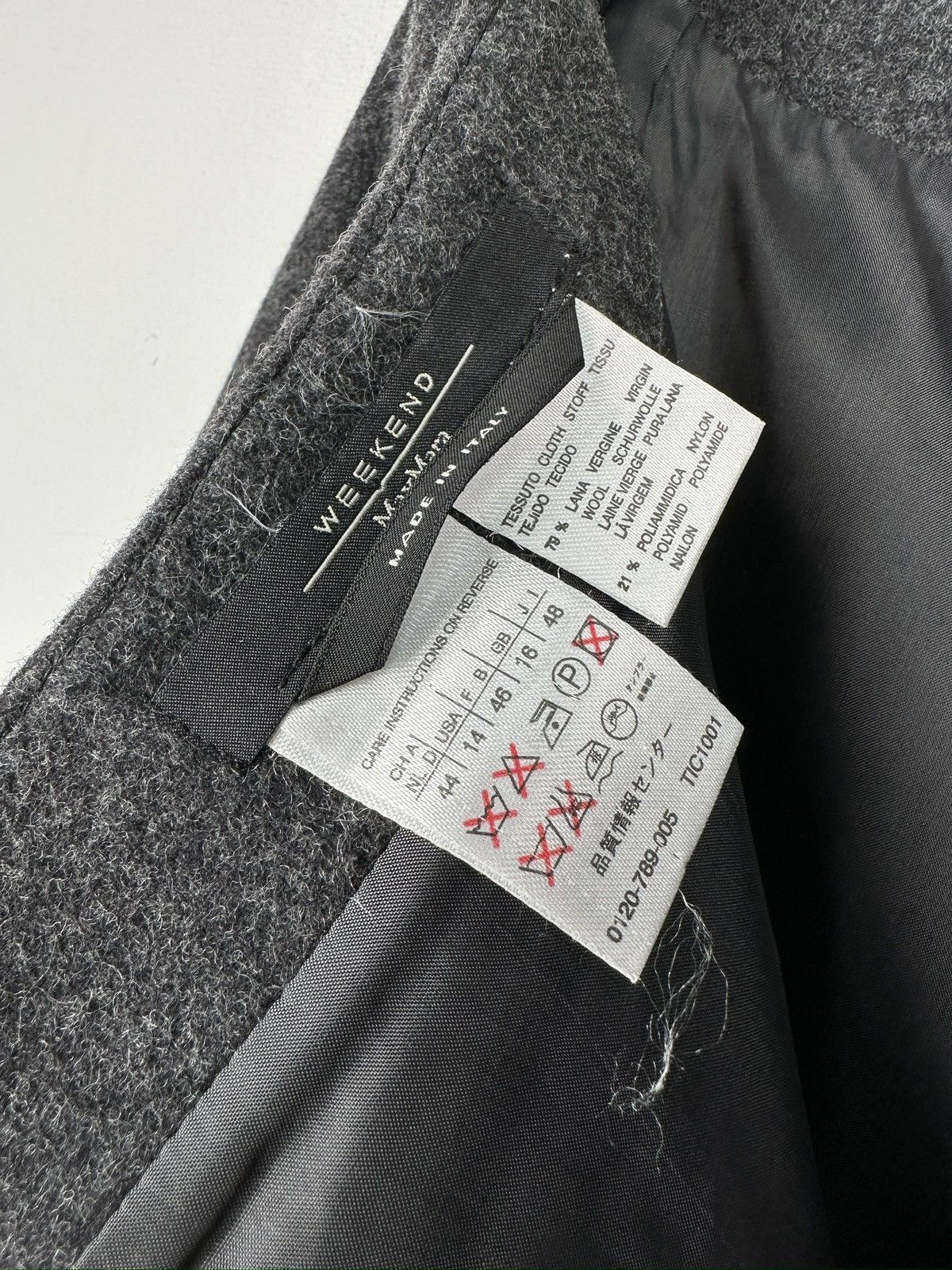 Weekend Max Mara WEEKEND MAX MARA Wool Pencil Skirt Women’s Knee Length Size 36" / US 14 / IT 50 - 8 Thumbnail
